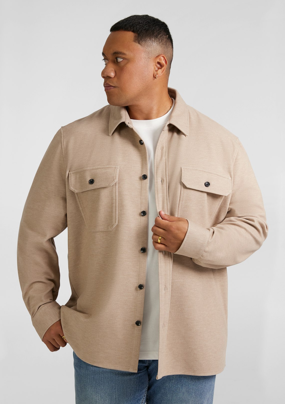 Brushed Twill Overshirt