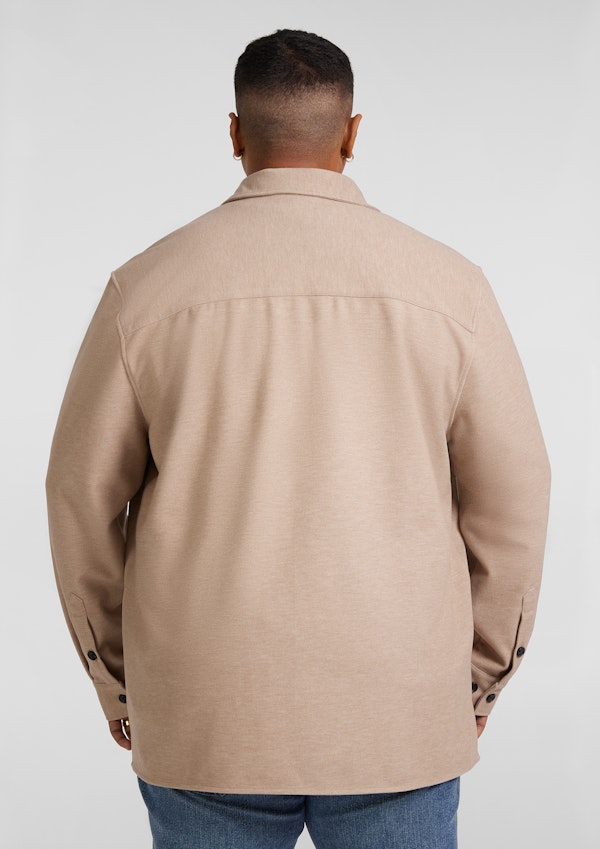 Oat Marle Brushed Twill Overshirt