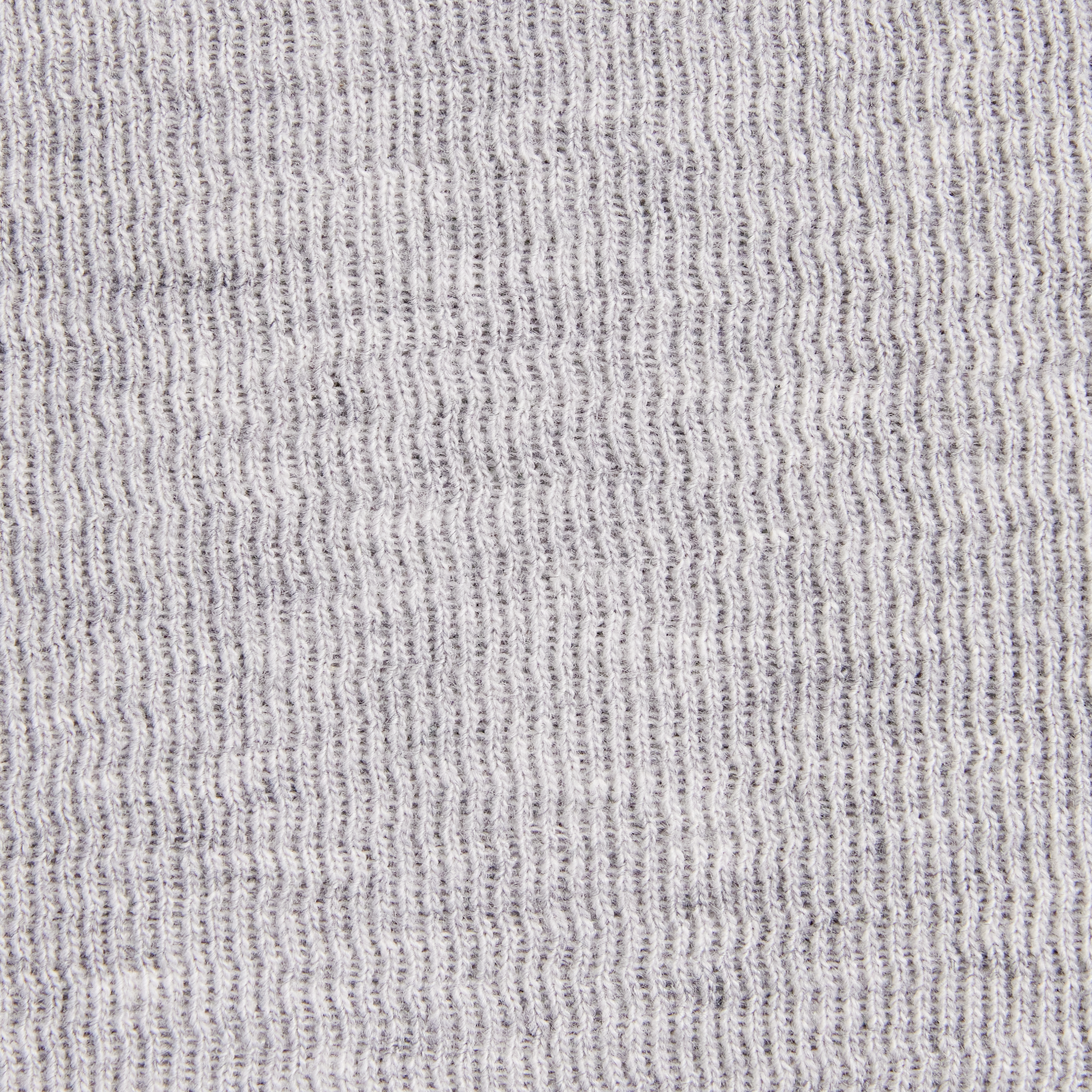 Grey Marle Waffle Long Sleeve Top