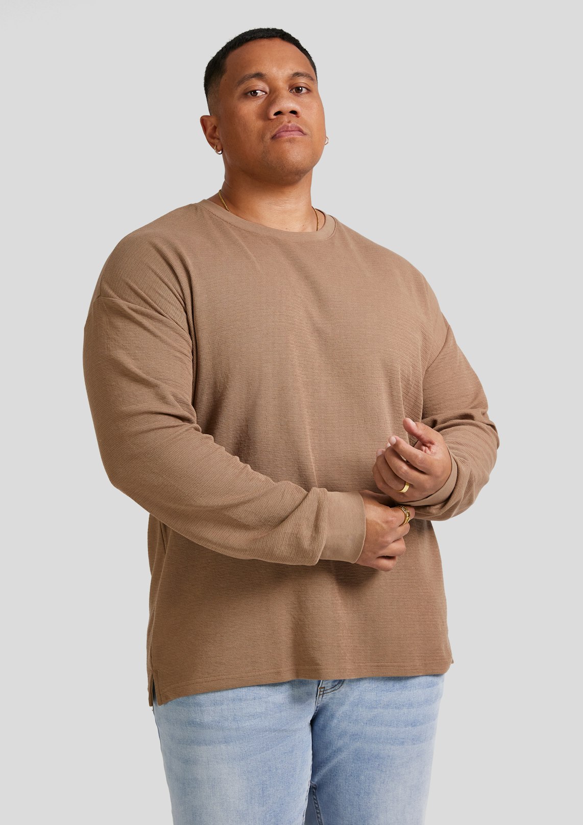 Waffle Long Sleeve Top