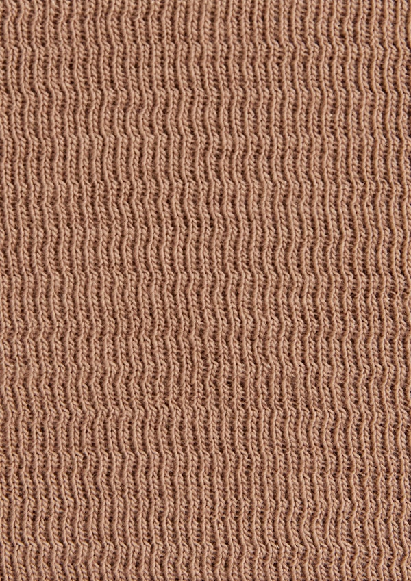 Taupe Waffle Long Sleeve Top