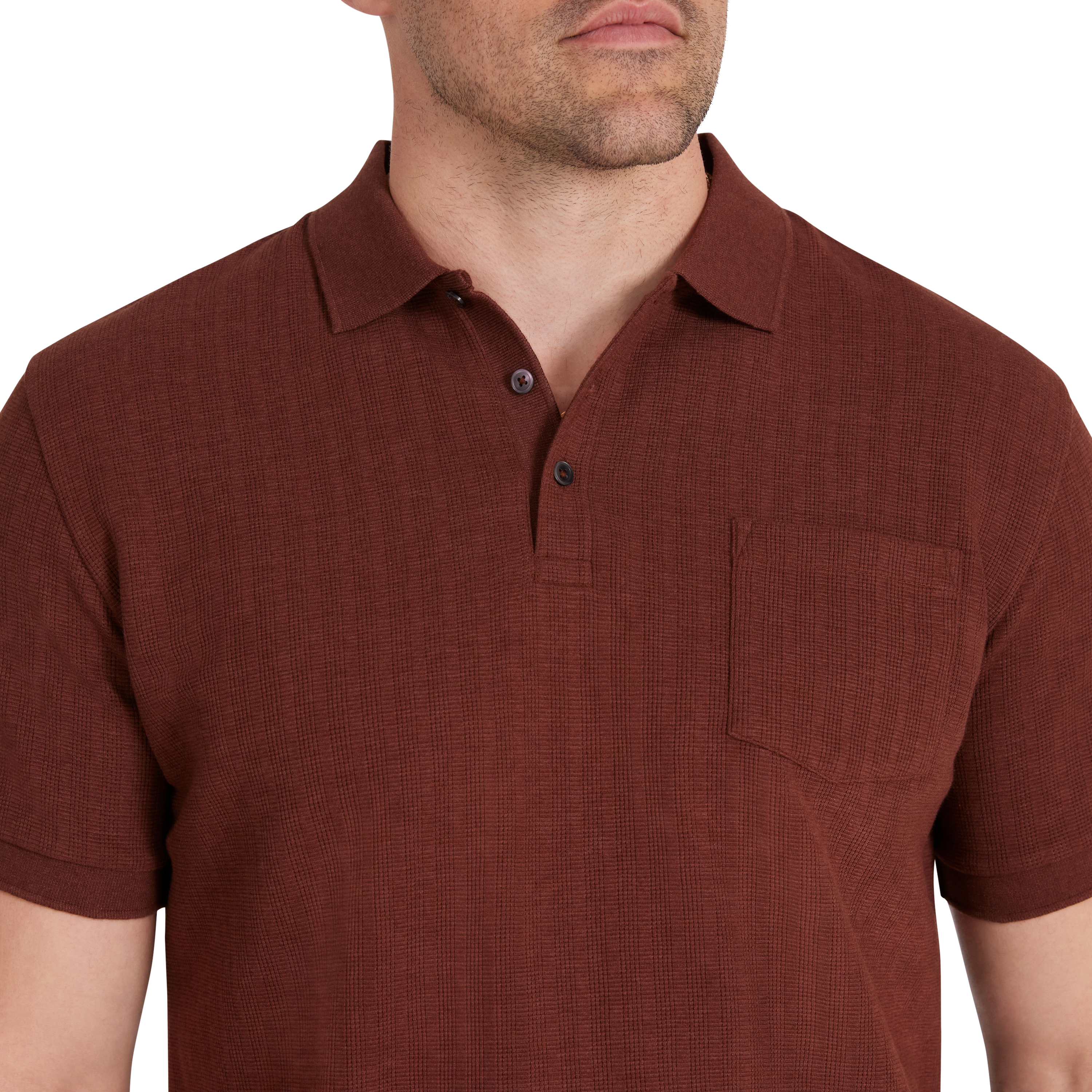 Chestnut Otto Textured Polo