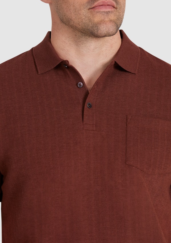 Chestnut Otto Textured Polo