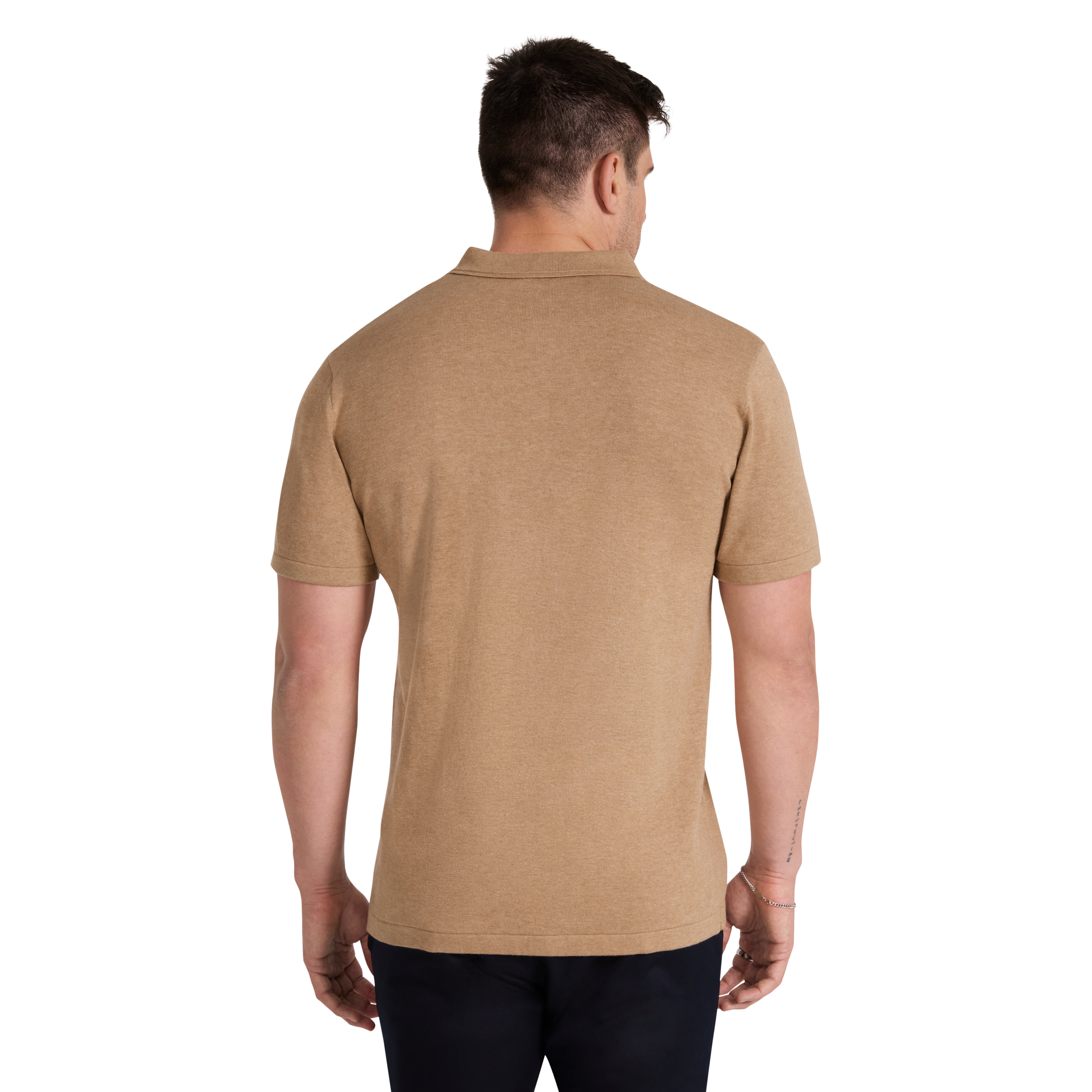Camel Edwards Knit Polo