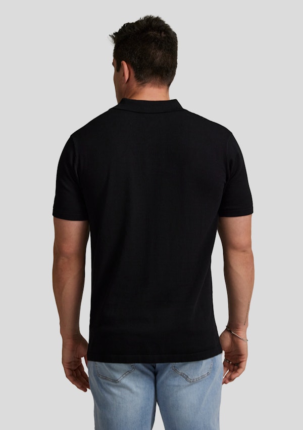 Archie Textured Knit Polo