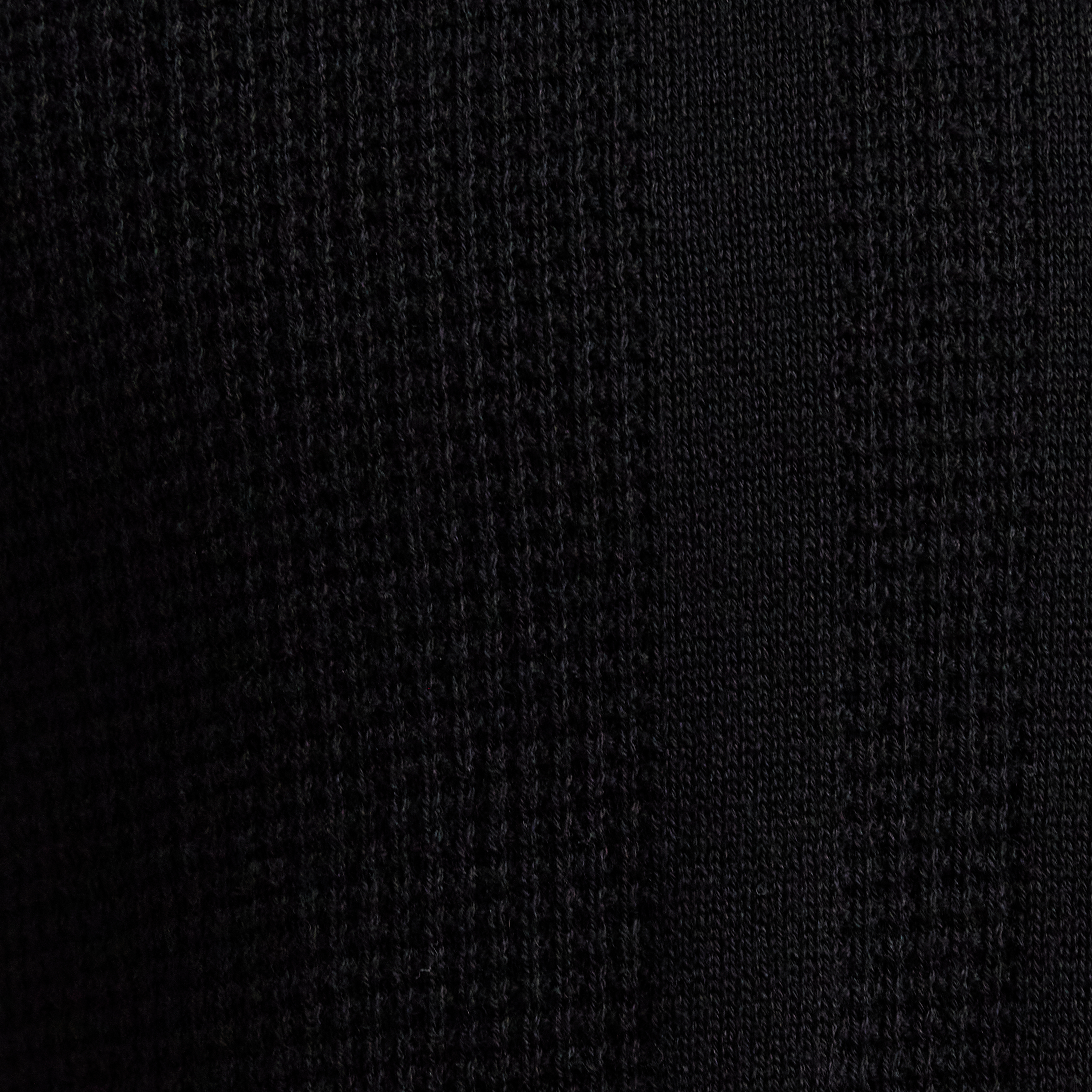Black Archie Textured Knit Polo
