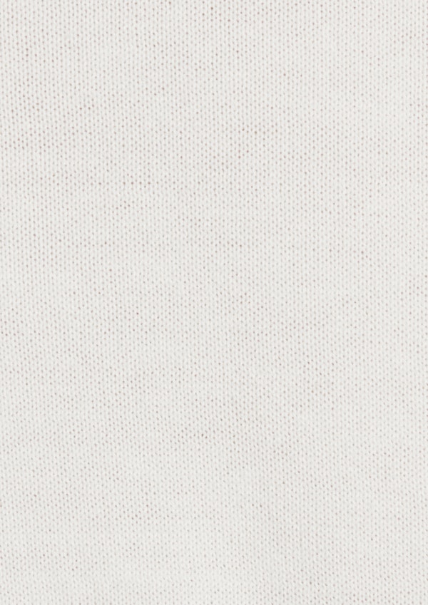 Ivory Archie Textured Knit Polo