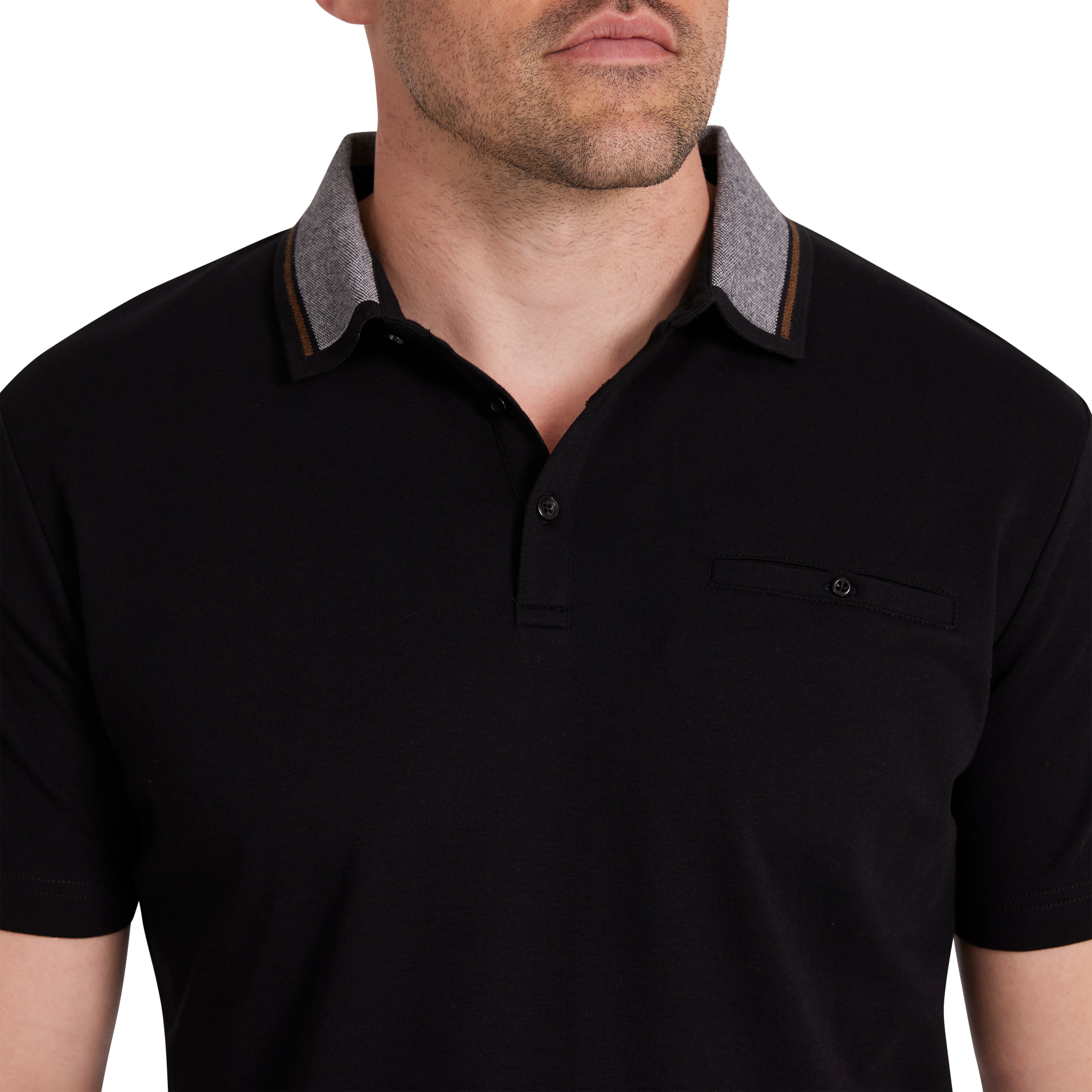 Black Simpson Jersey Polo