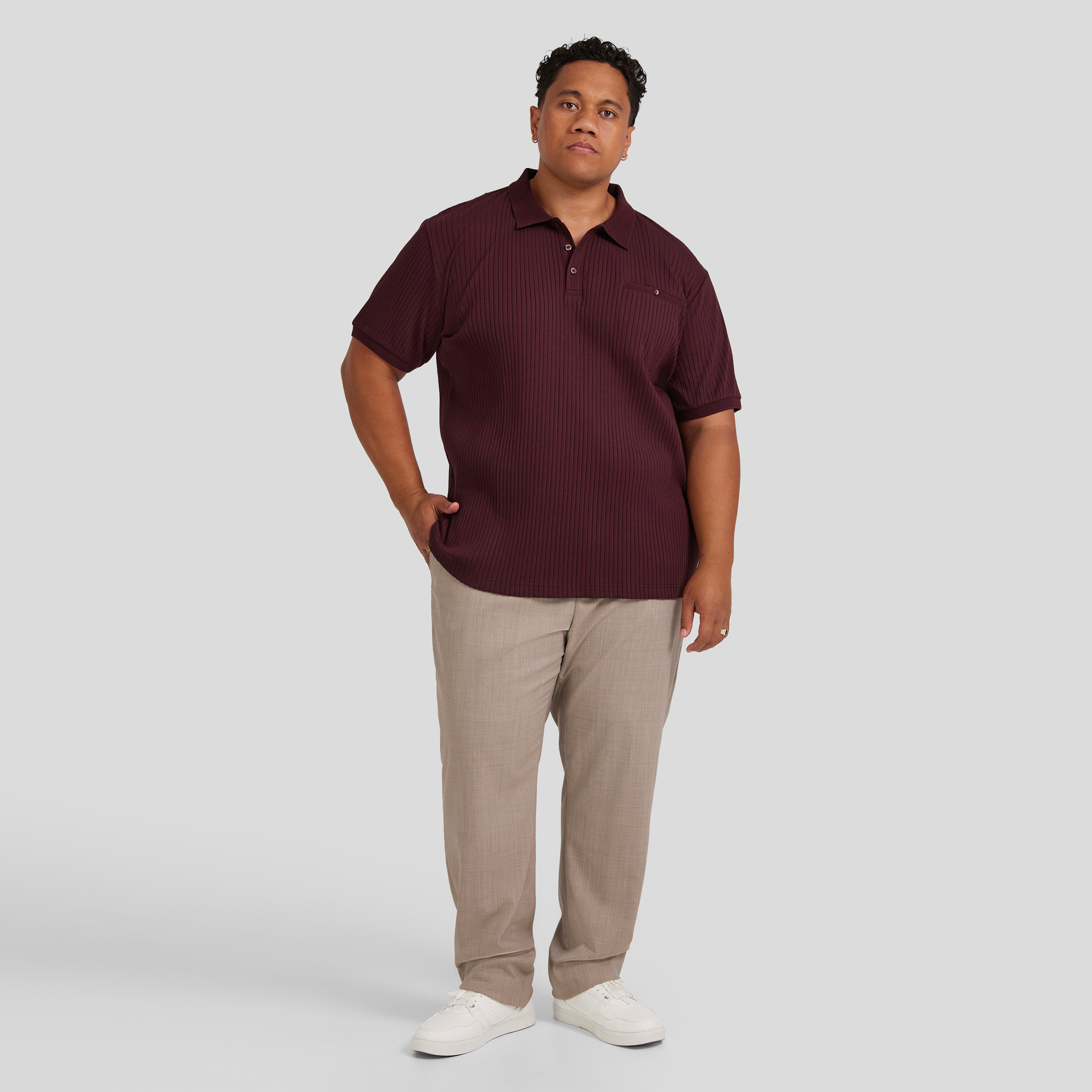 Merlot Marco Rib Polo