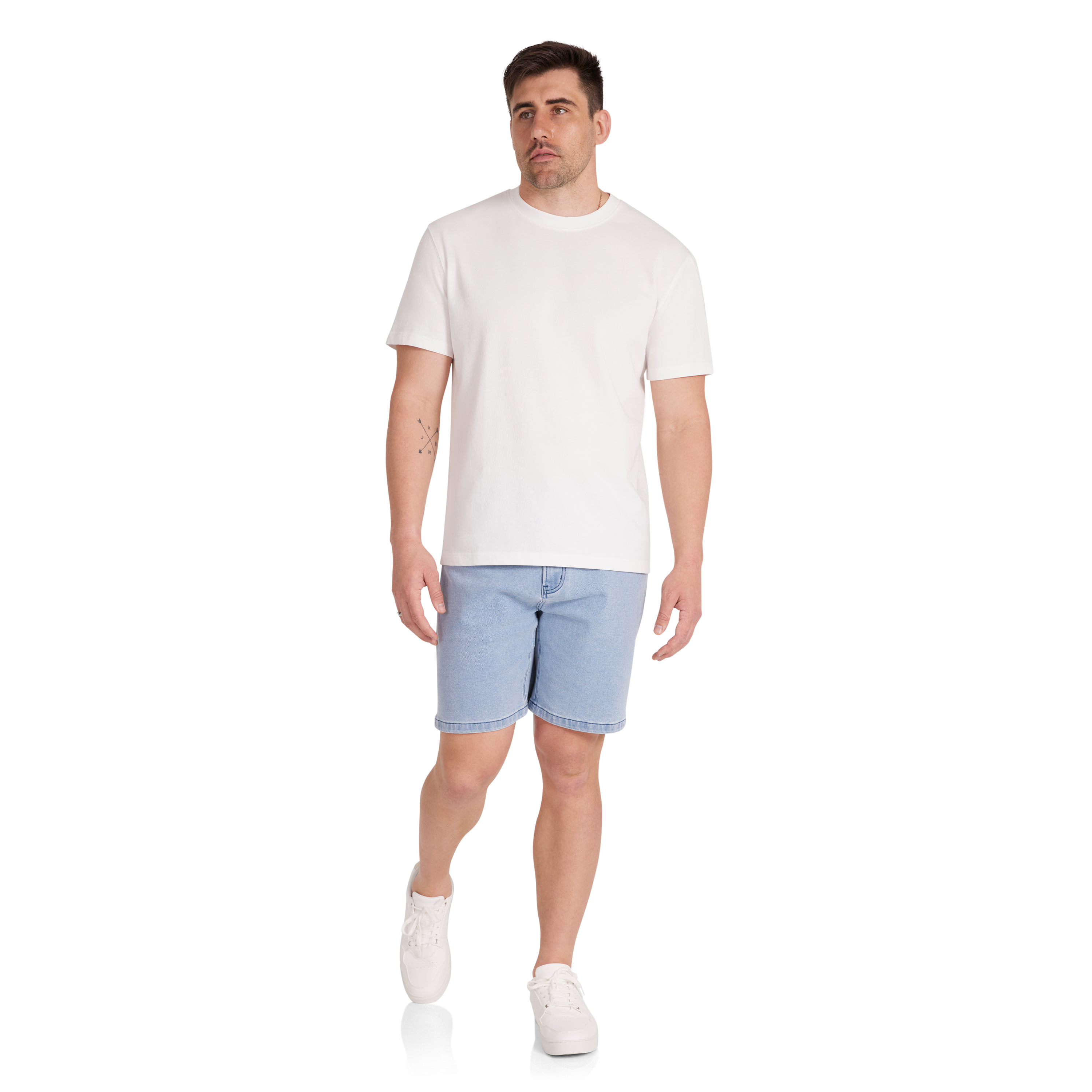 Light Wash Max Stretch Denim Short