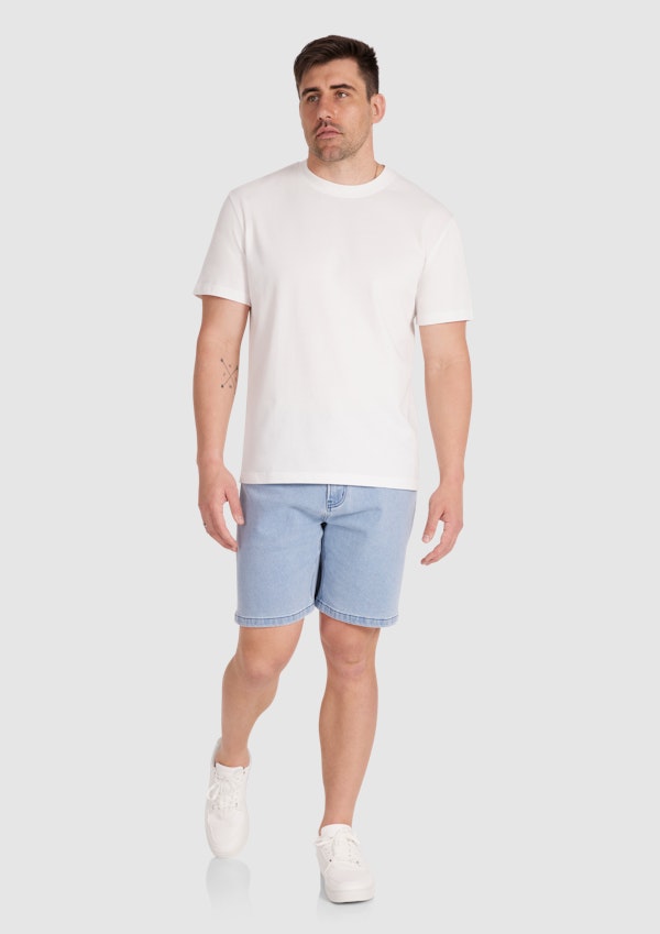 Light Wash Max Stretch Denim Short