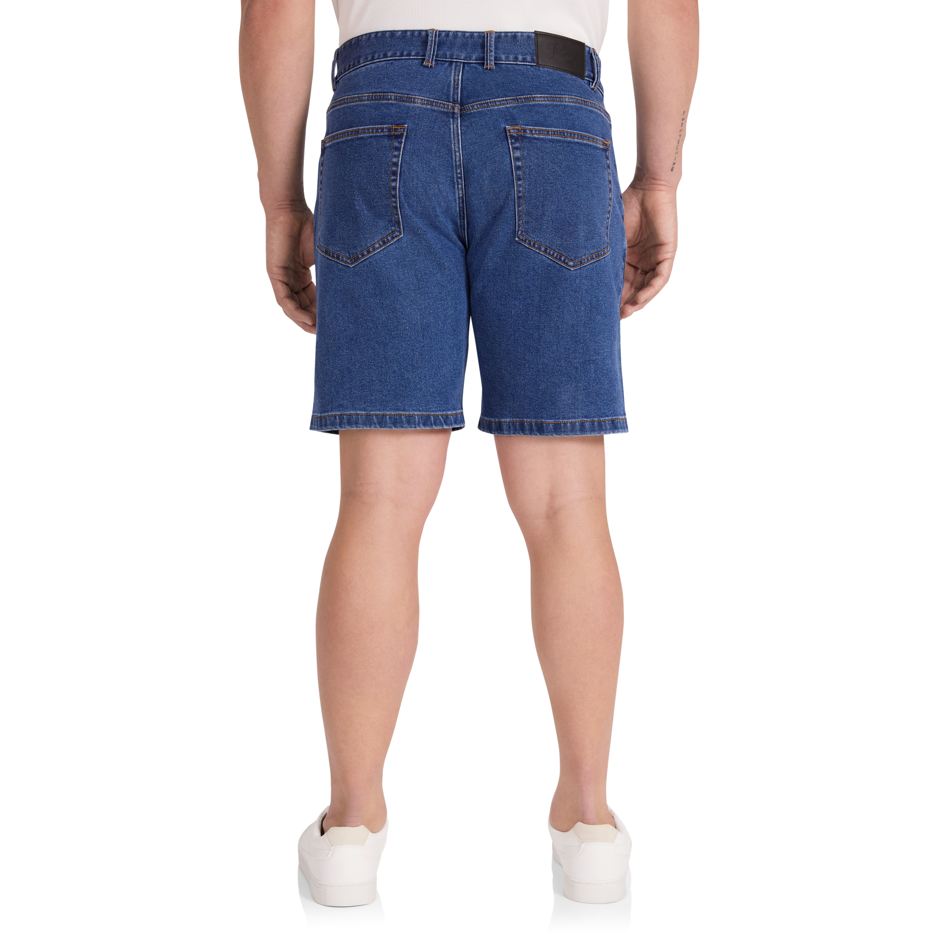 Mid Wash Max Stretch Denim Short