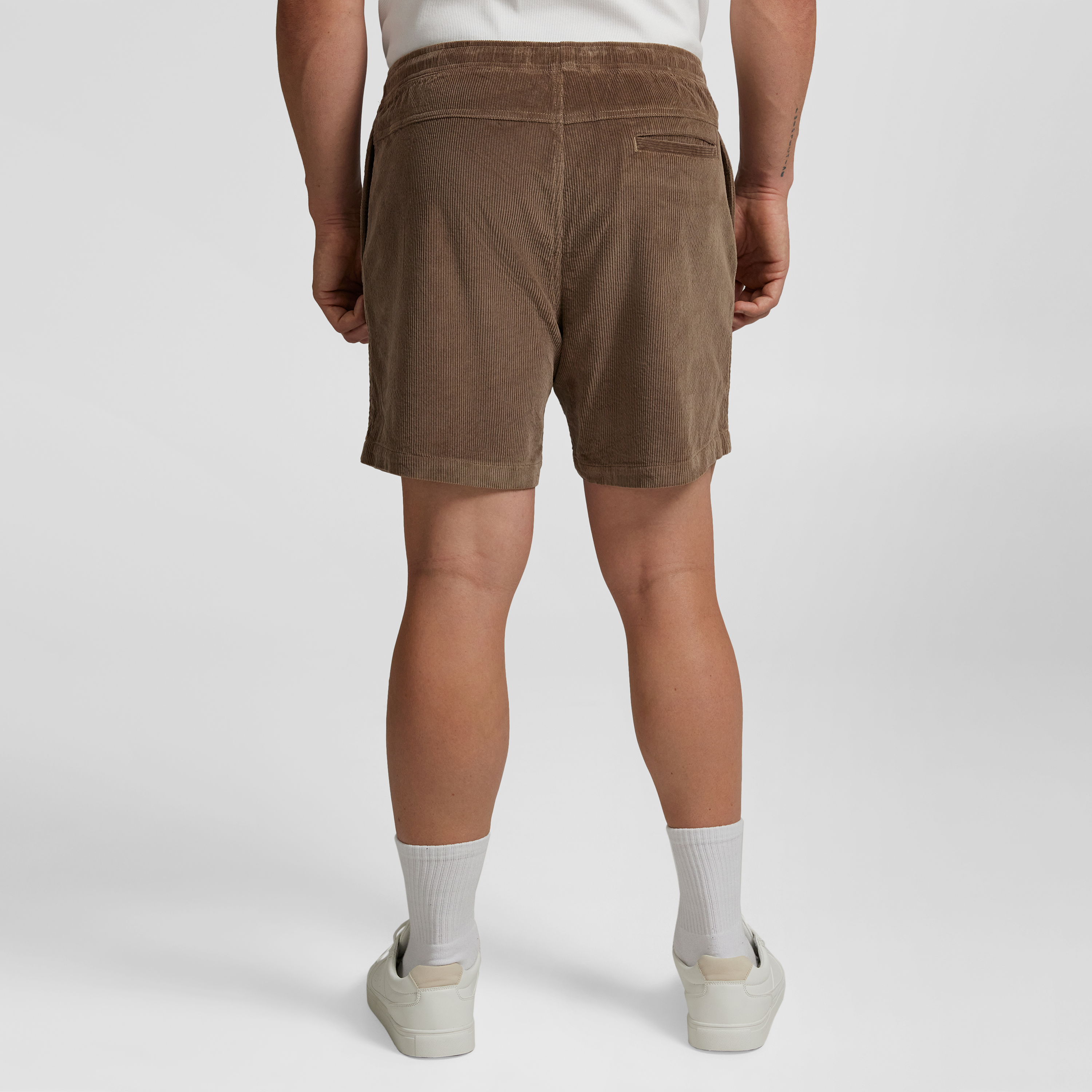 Taupe Ryder Cord Stretch Short
