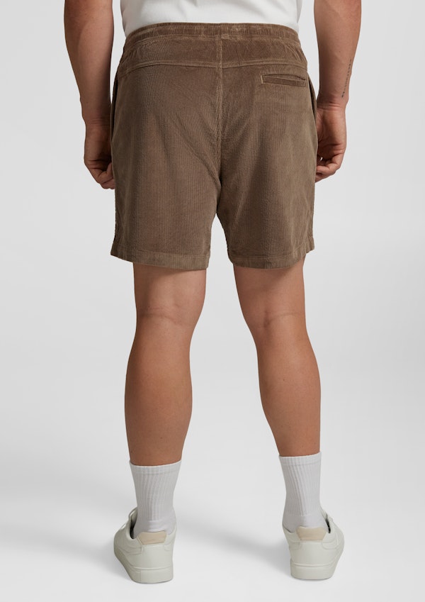 Taupe Ryder Cord Stretch Short