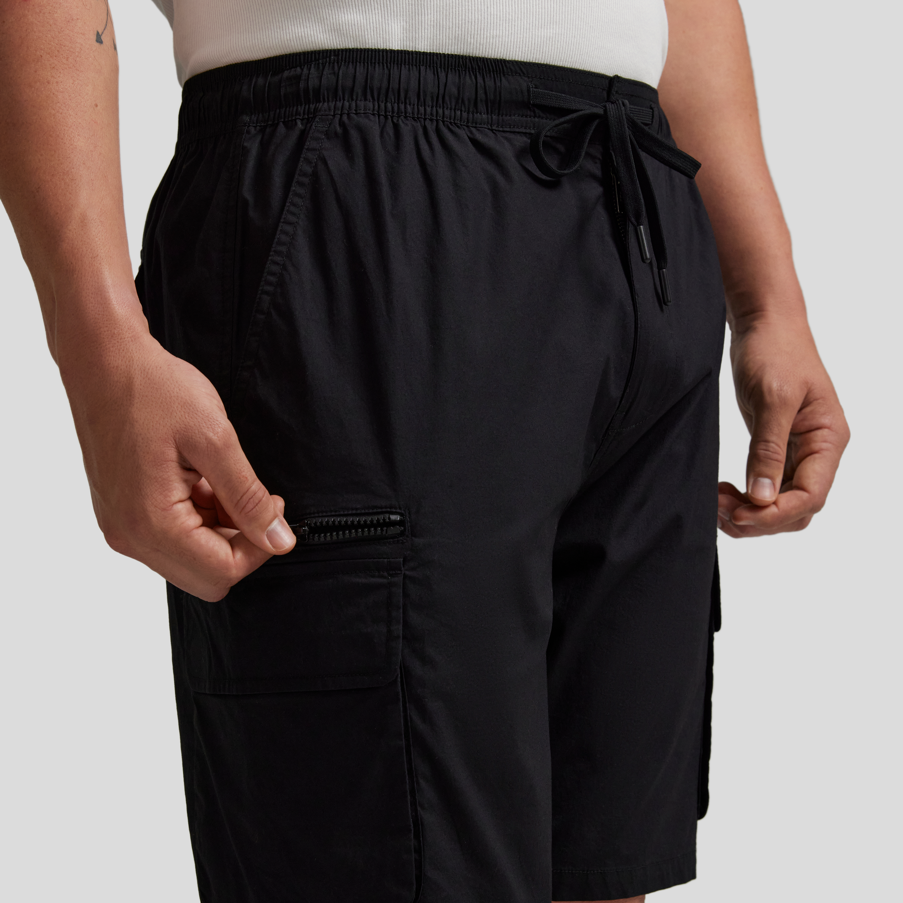 Black Corbin Stretch Cargo Short