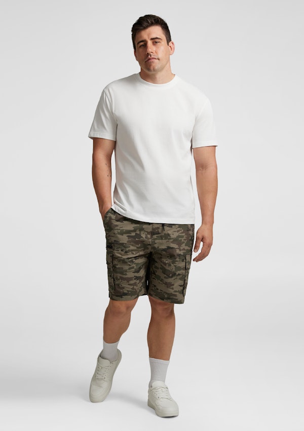 Camo Corbin Stretch Cargo Short