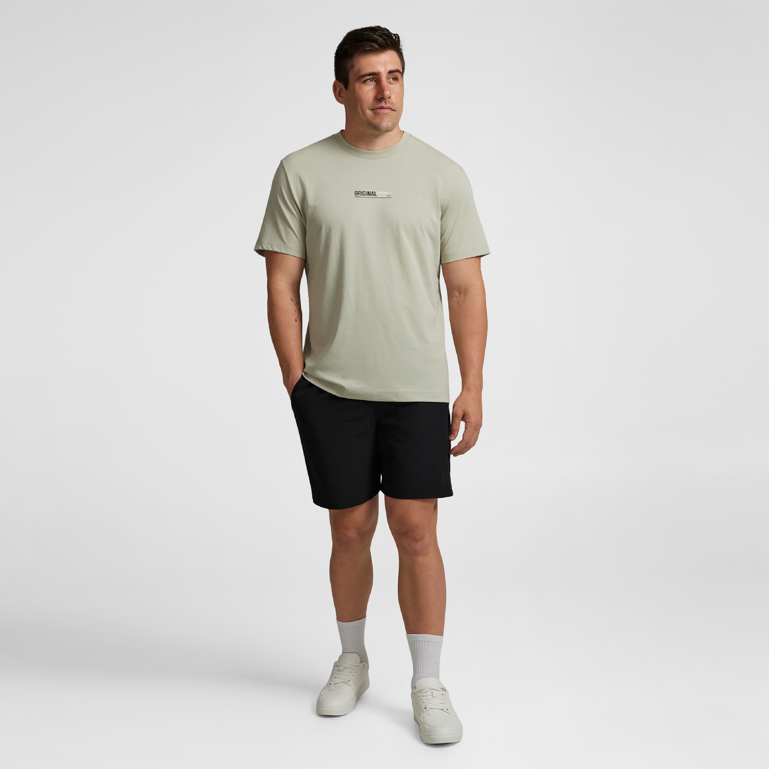 Black Active Woven Stretch Short