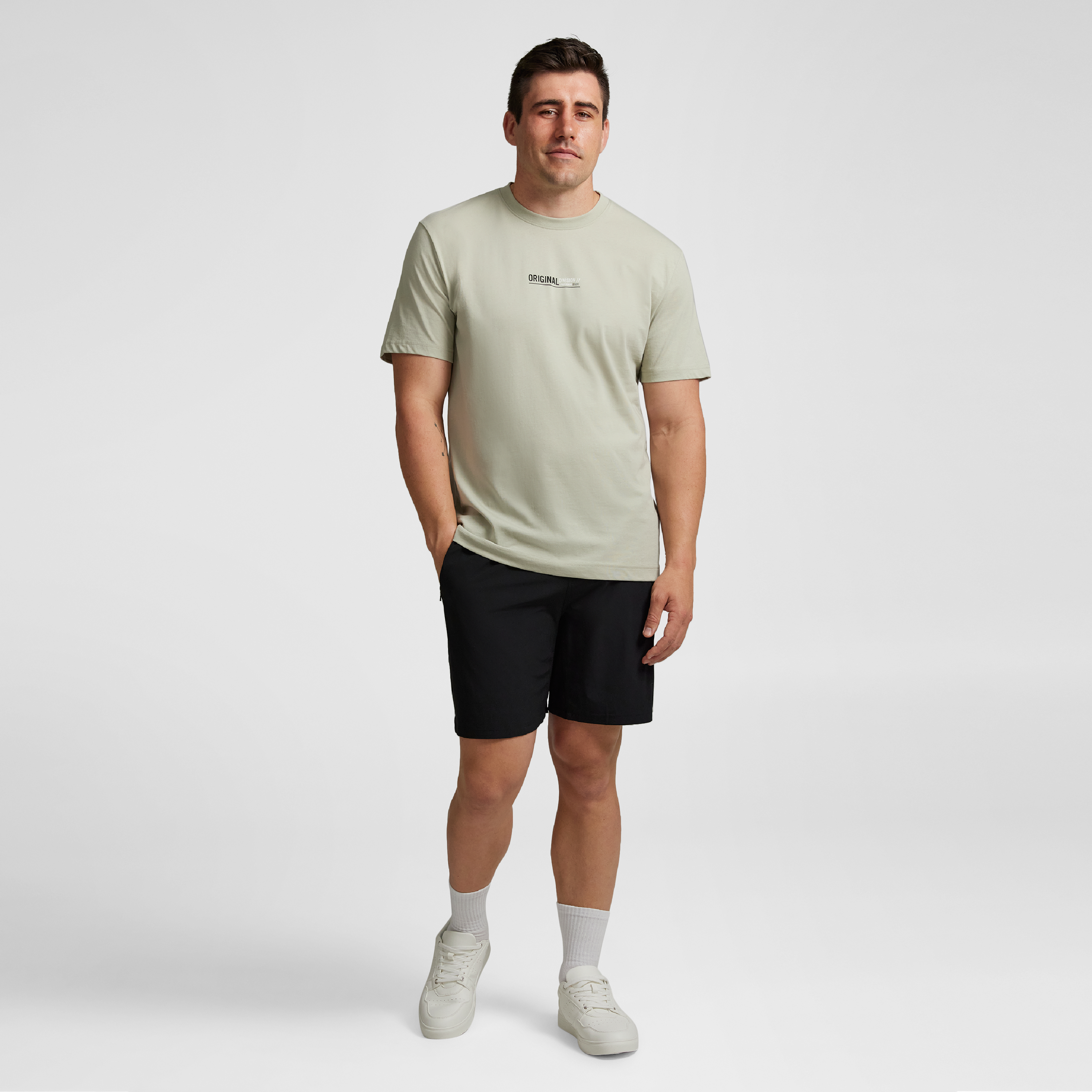 Black Active Woven Stretch Short