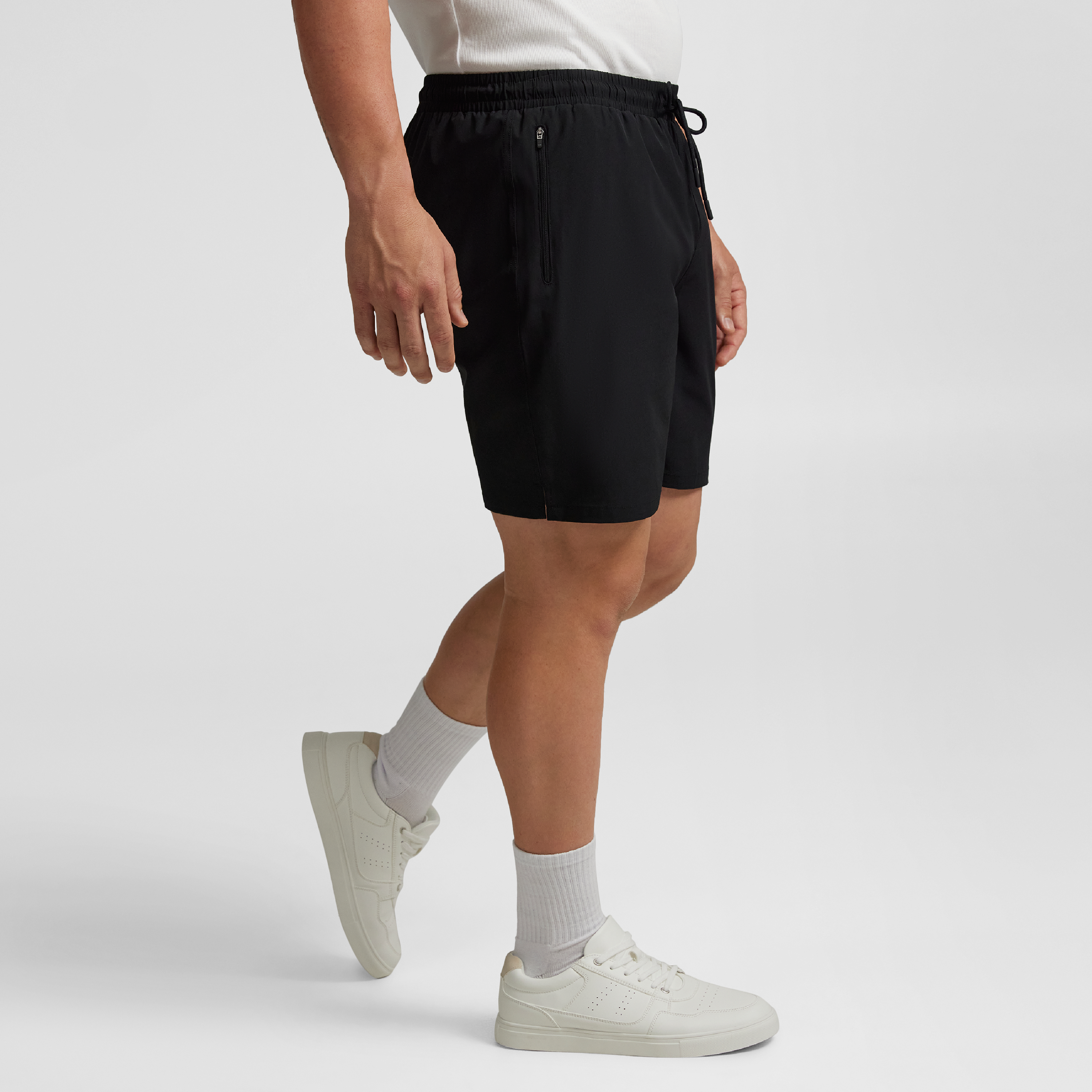 Black Active Woven Stretch Short