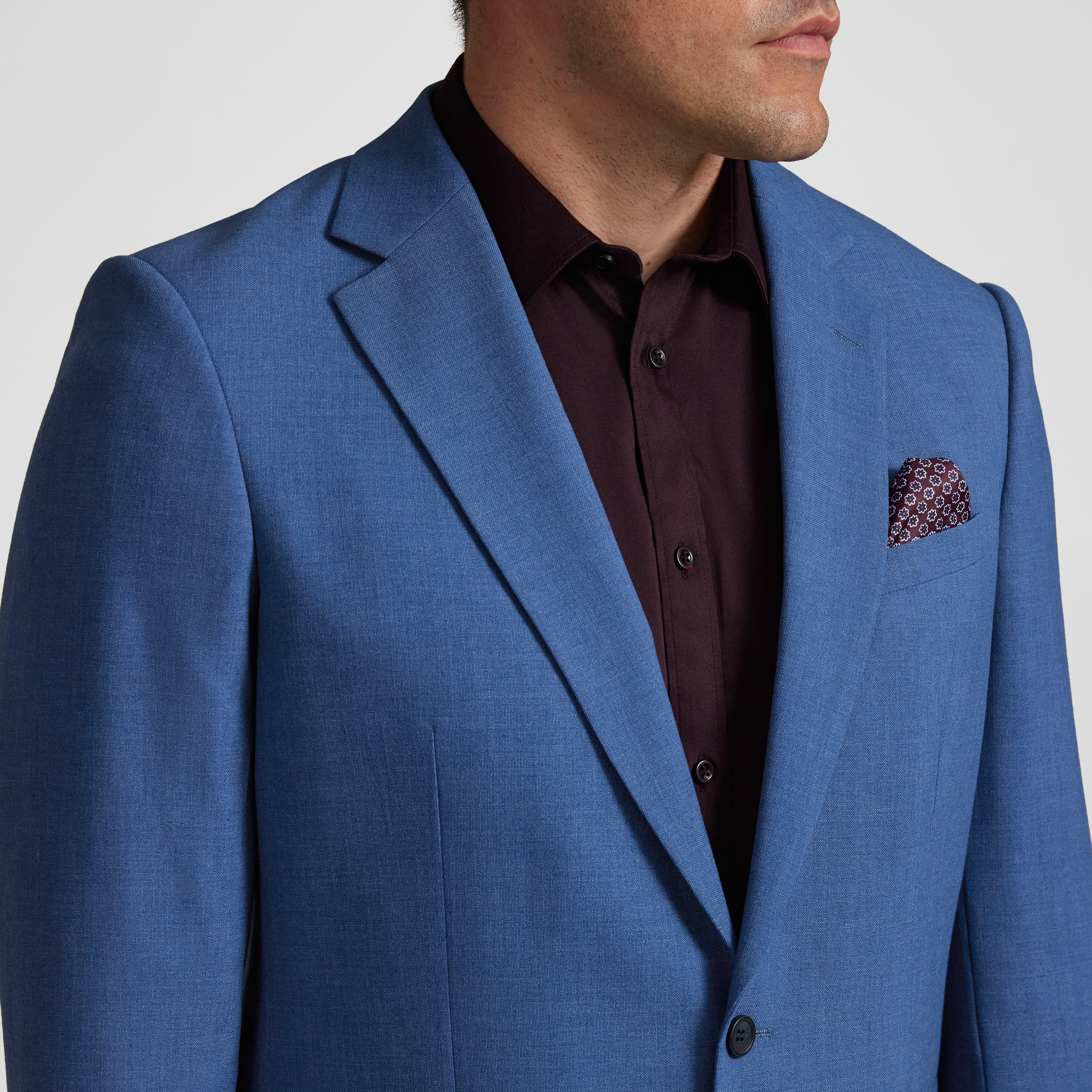 Blue Curtis Stretch Suit Jacket