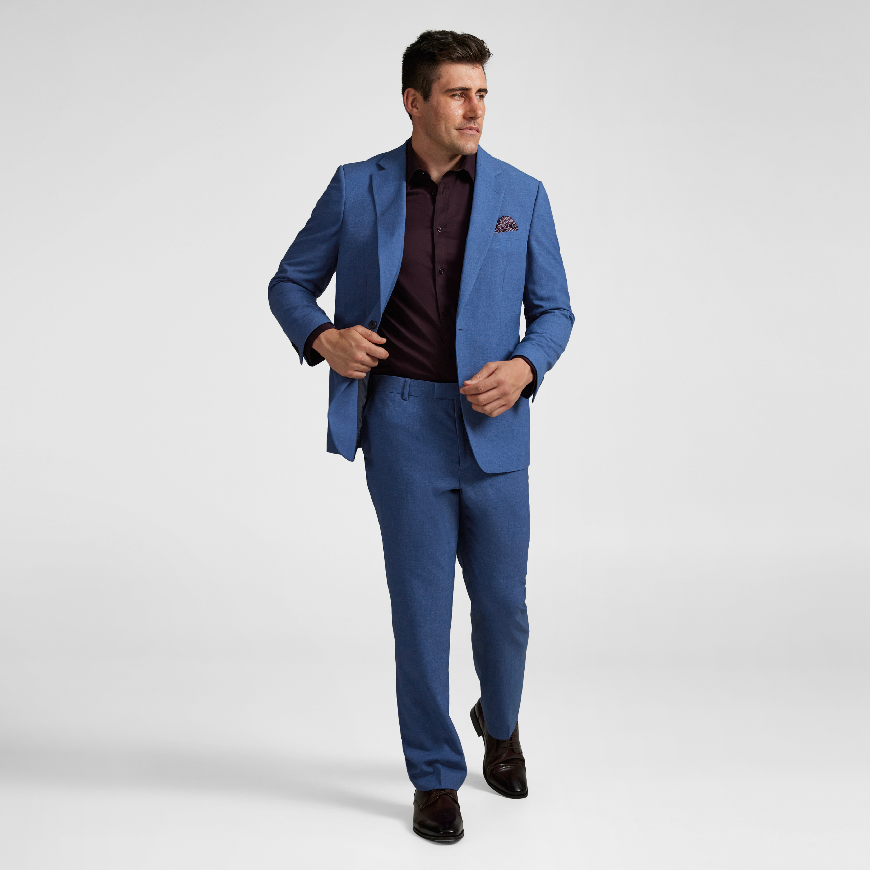Blue Curtis Stretch Suit Jacket