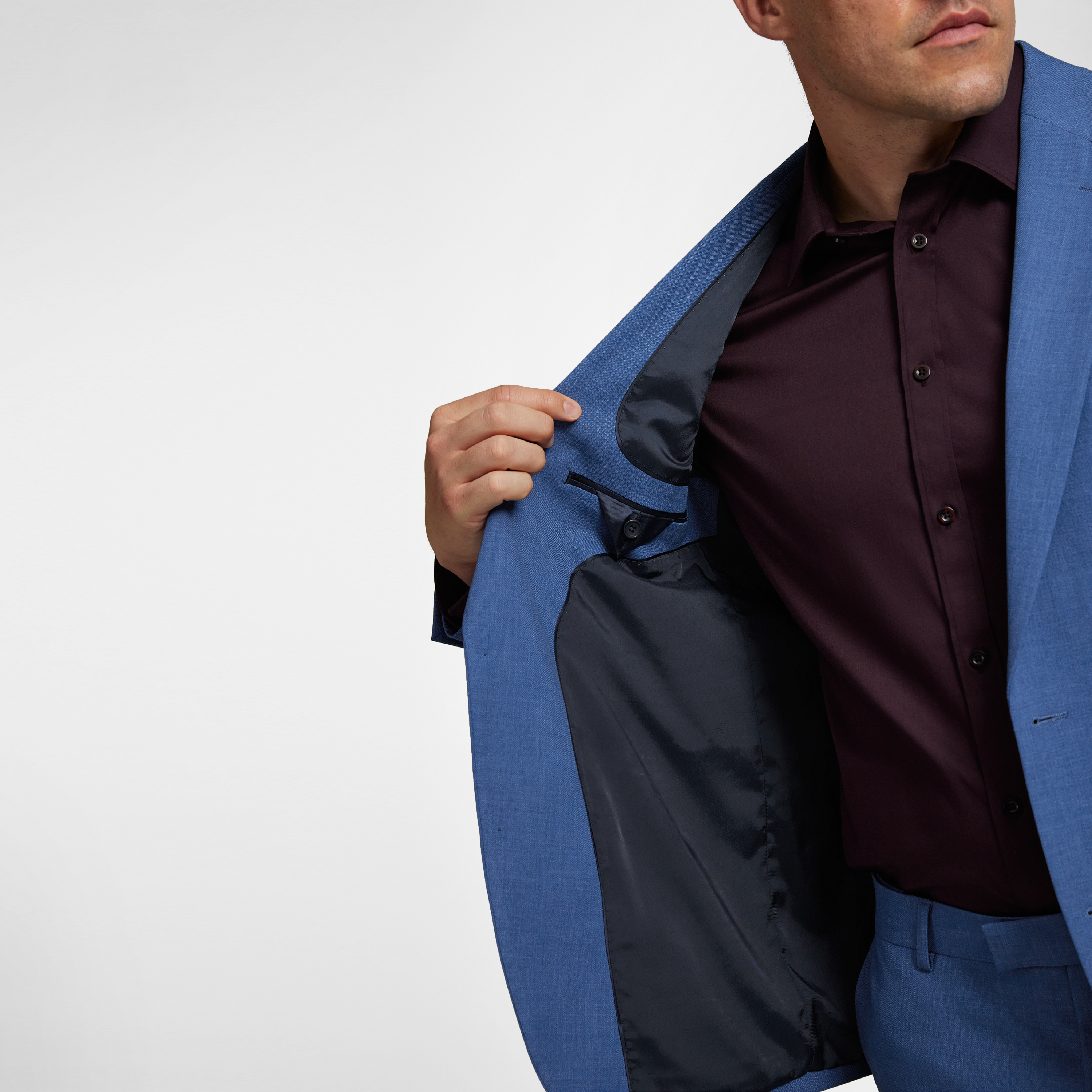 Blue Curtis Stretch Suit Jacket