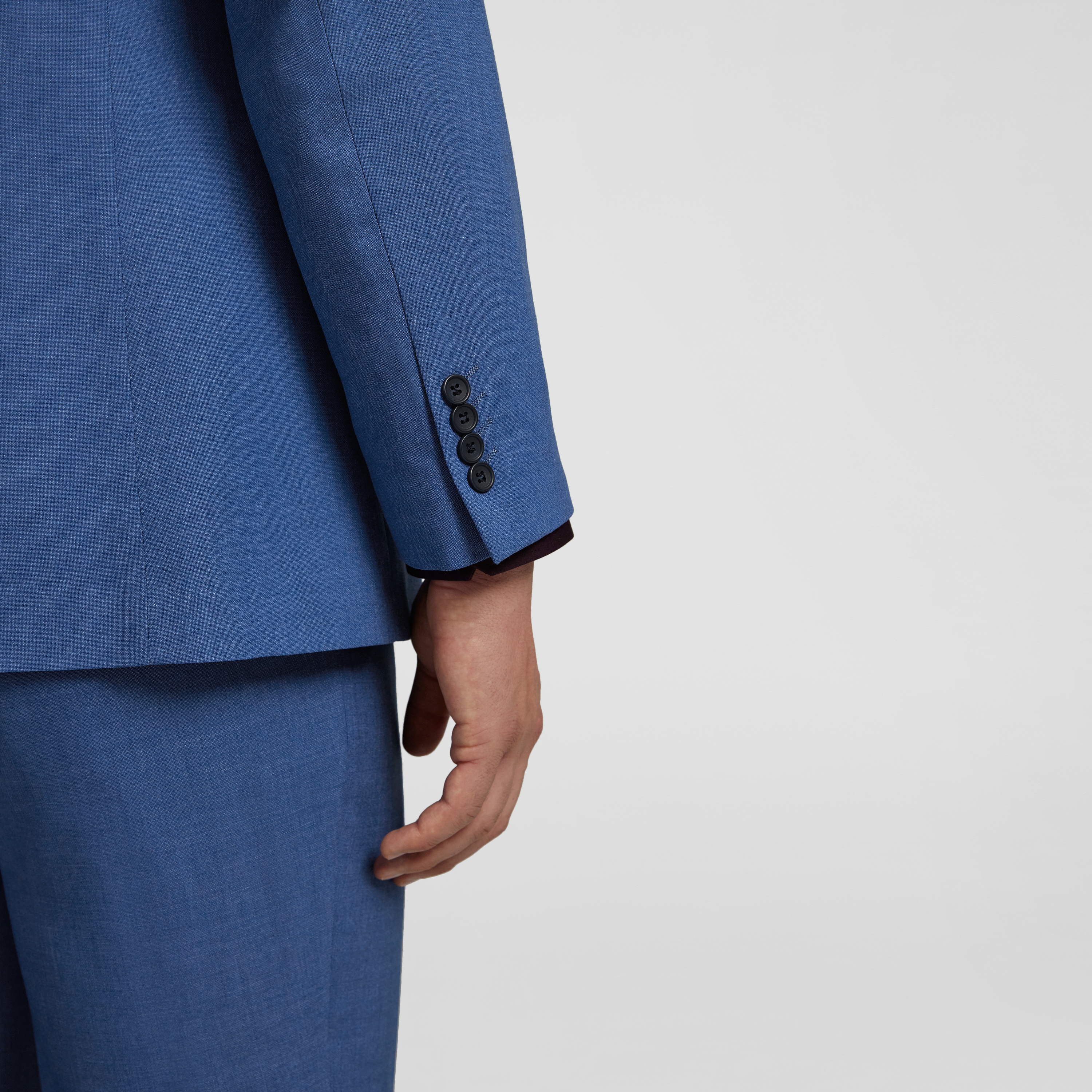 Blue Curtis Stretch Suit Jacket