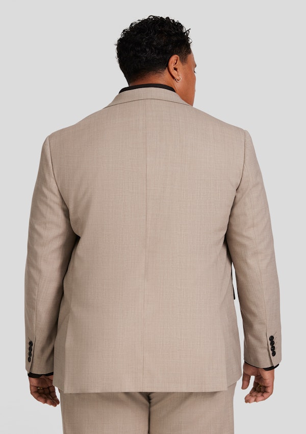Beige Archer Wool Blend Suit Jacket