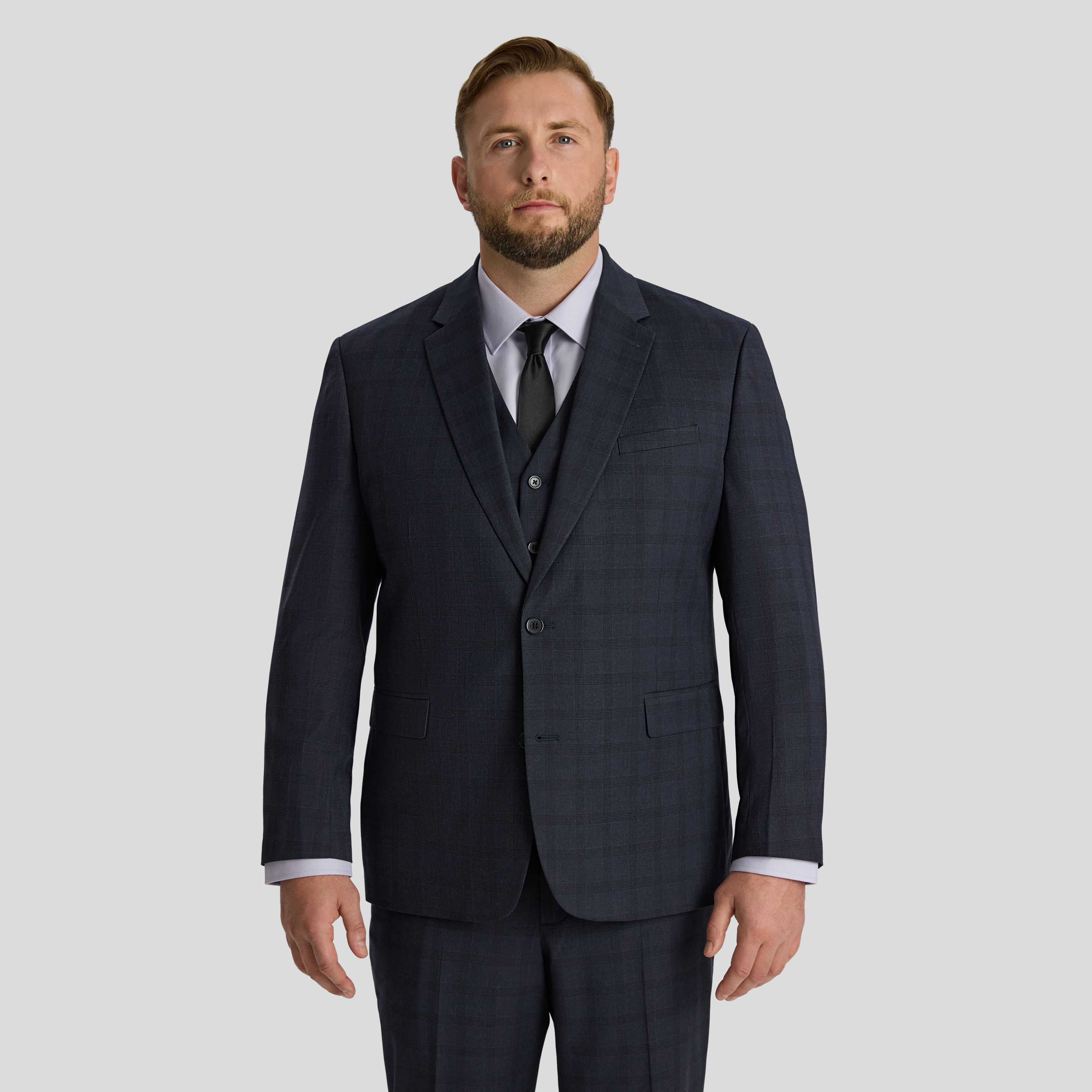 Henry Check Stretch Suit Jkt