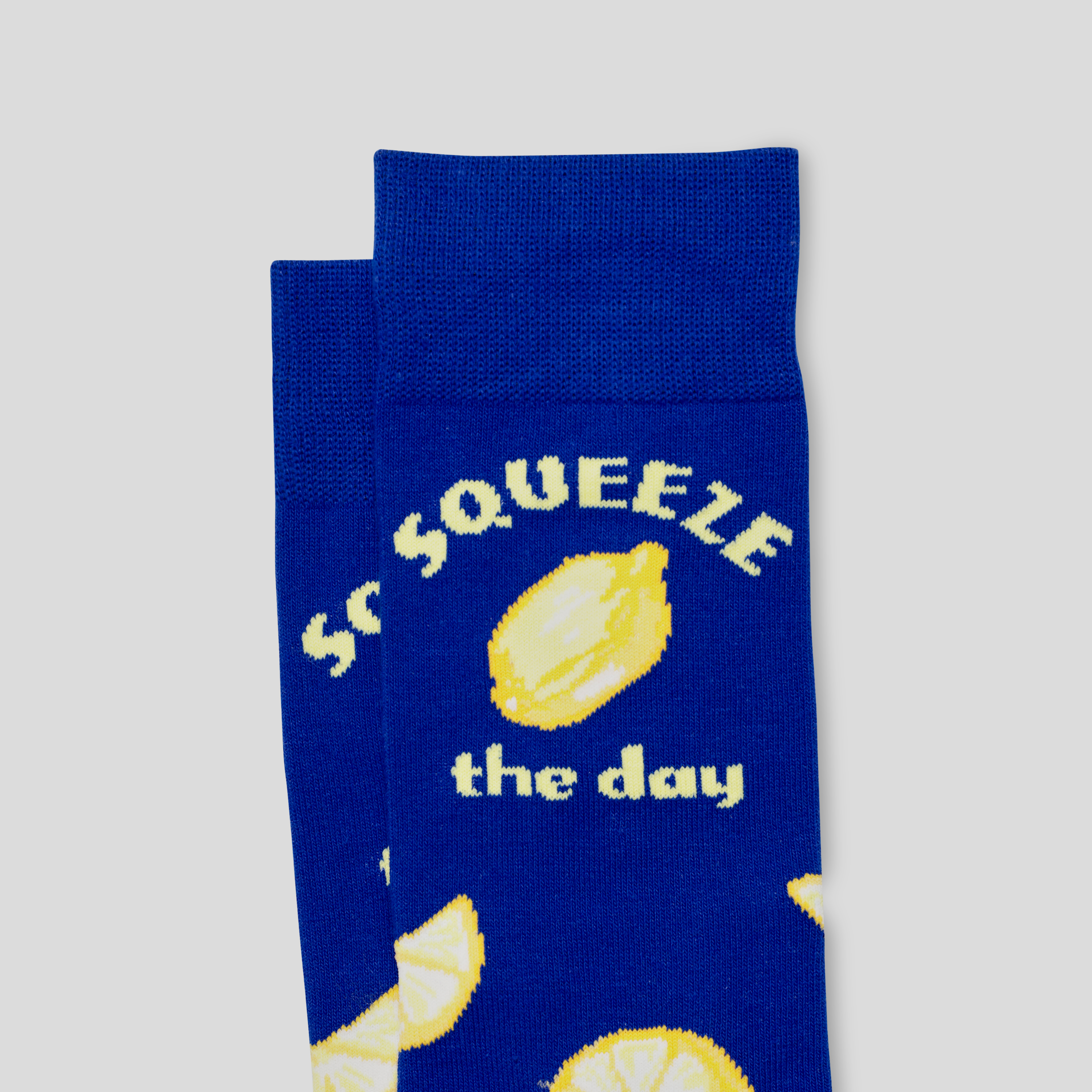 Royal Blue Lemon Fancy Sock