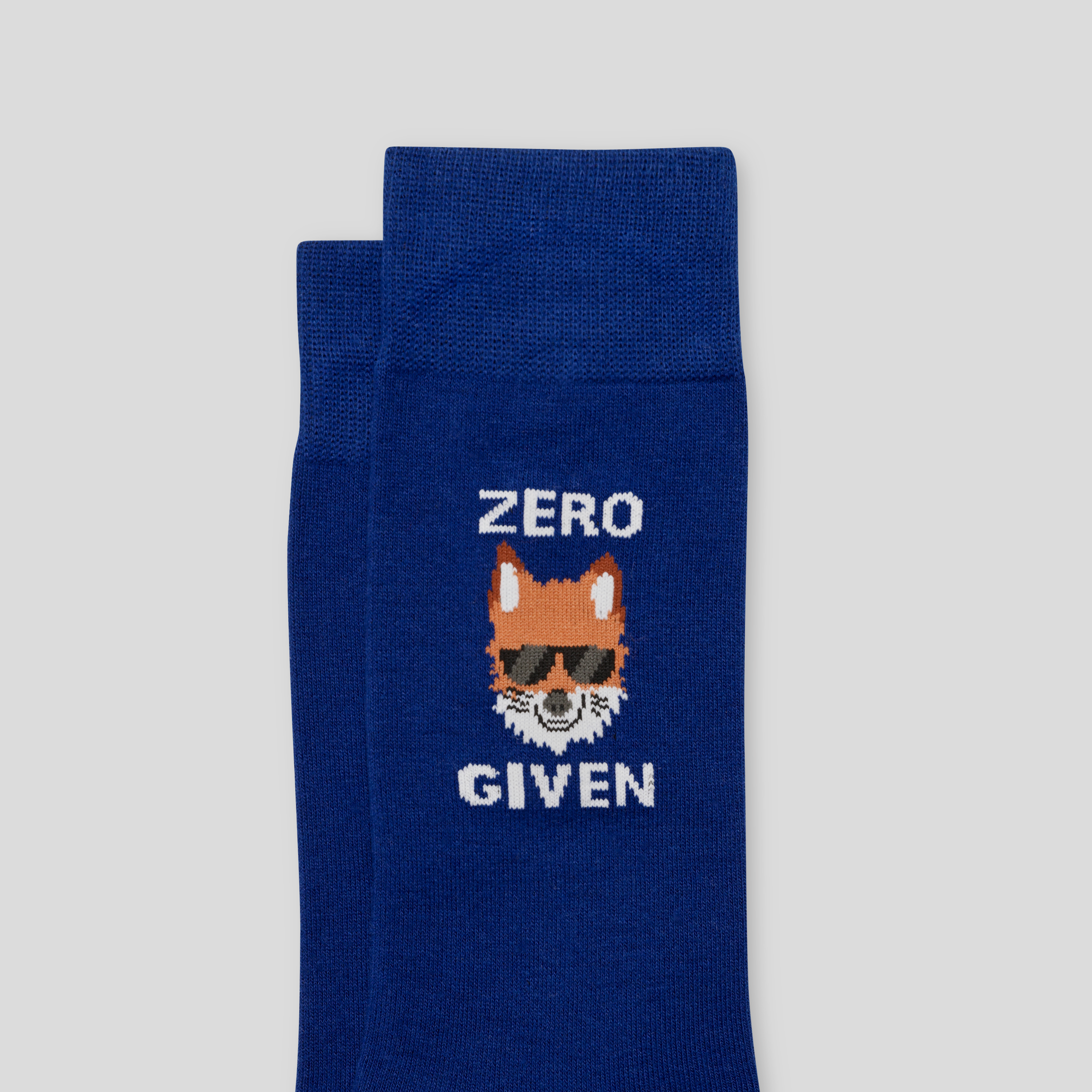 Dark Blue Zero Fox Fancy Sock