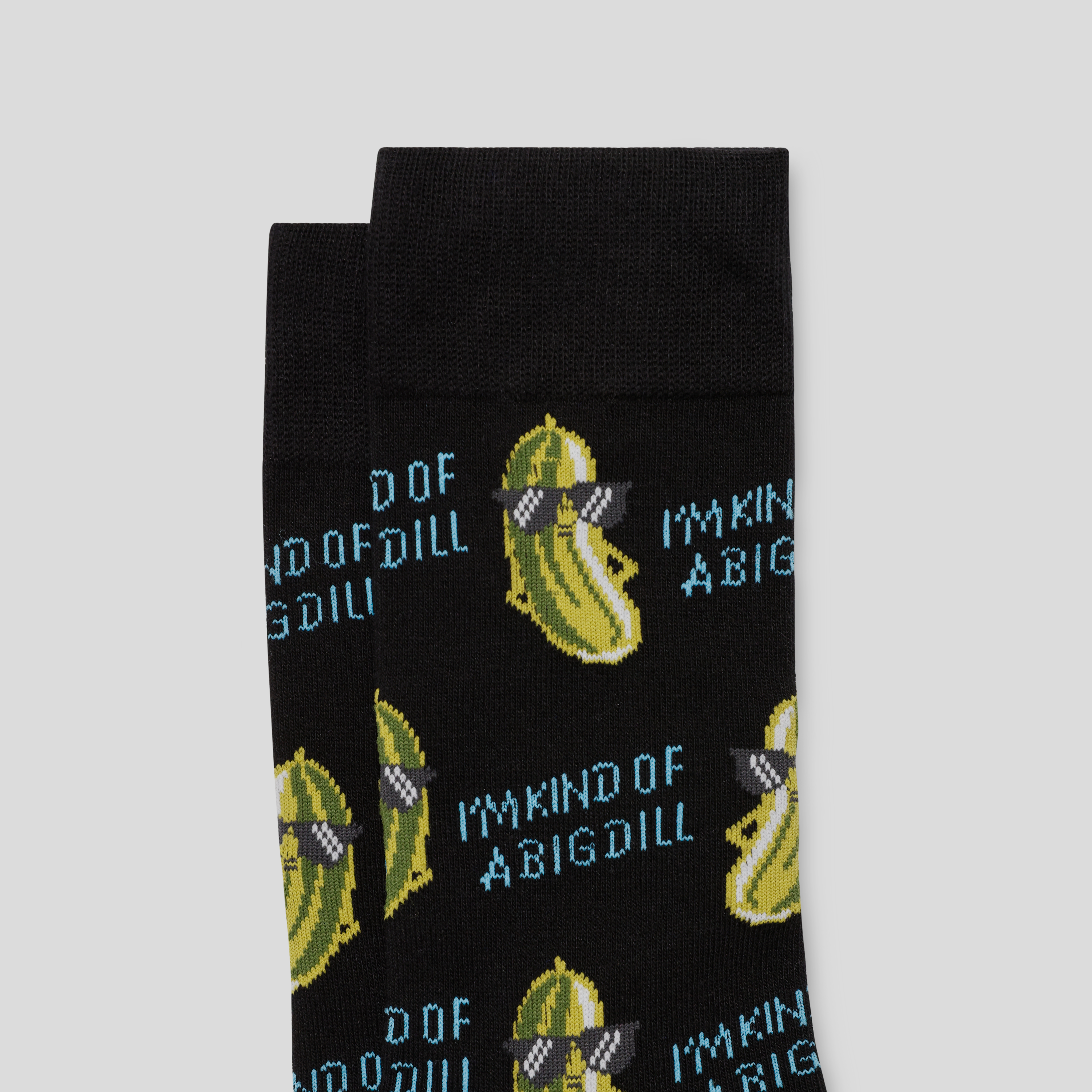 Black Big Dill Fancy Sock