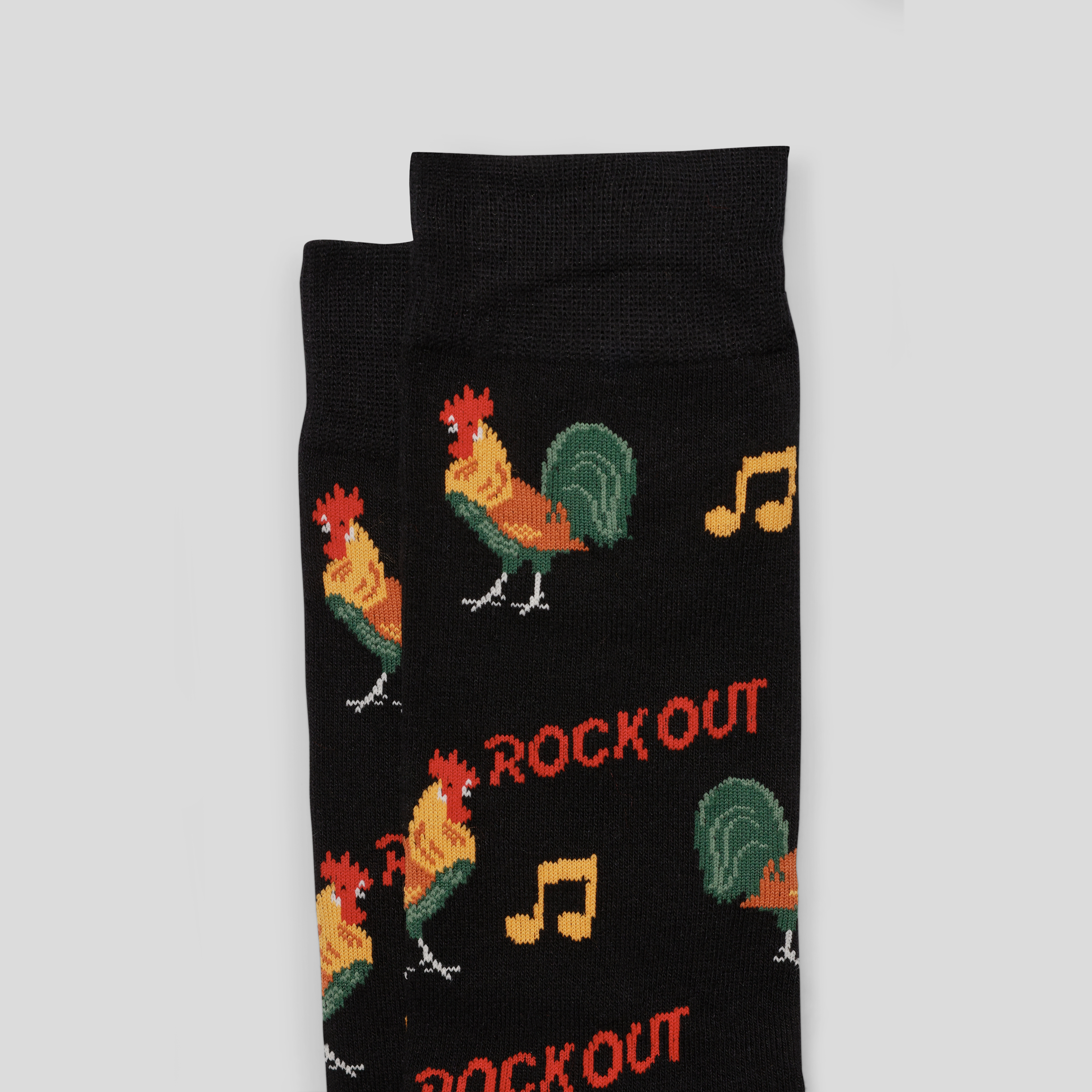 Black Rock Out Fancy Sock