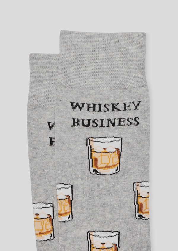 Grey Marle Whiskey Fancy Sock