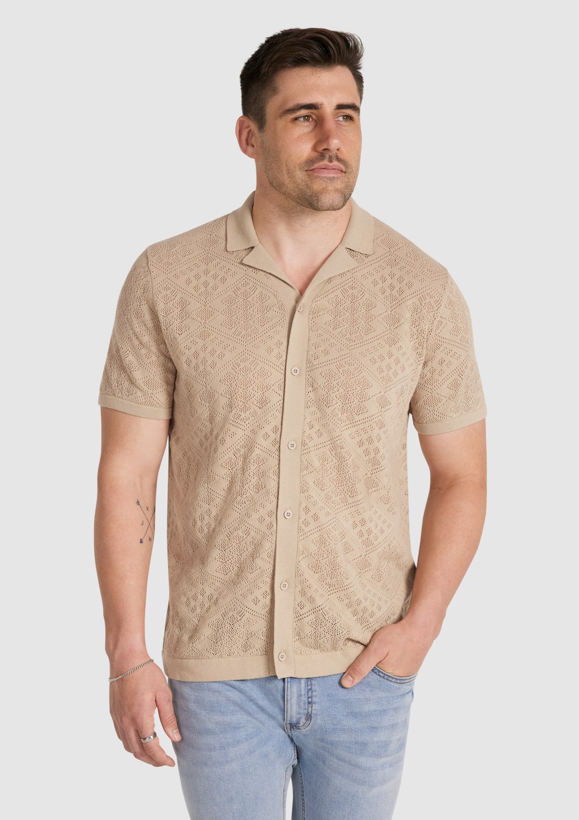 Rombus Knit Shirt