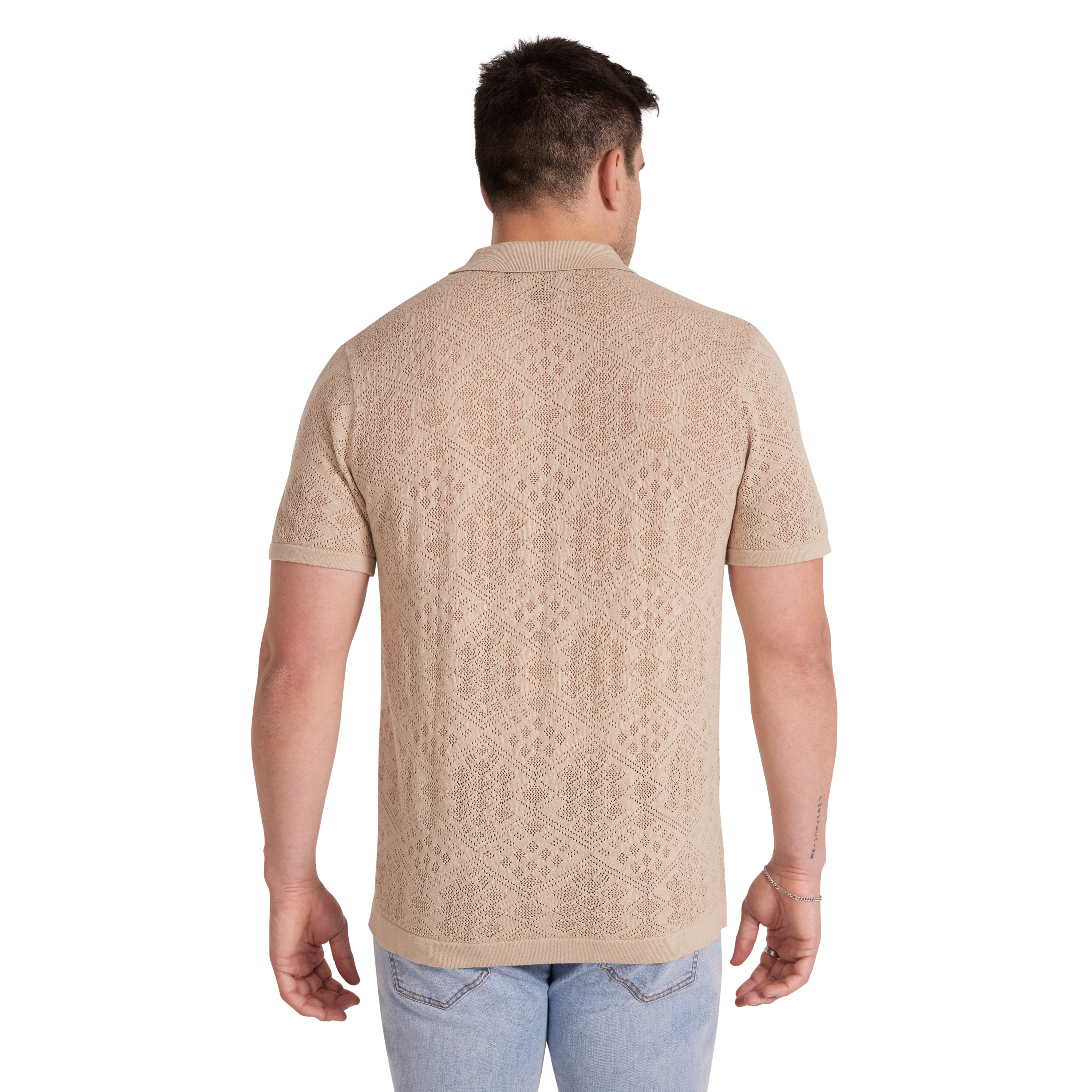 Biscuit Rombus Knit Shirt