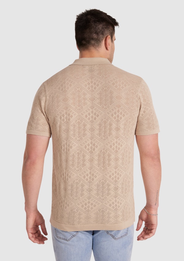 Biscuit Rombus Knit Shirt