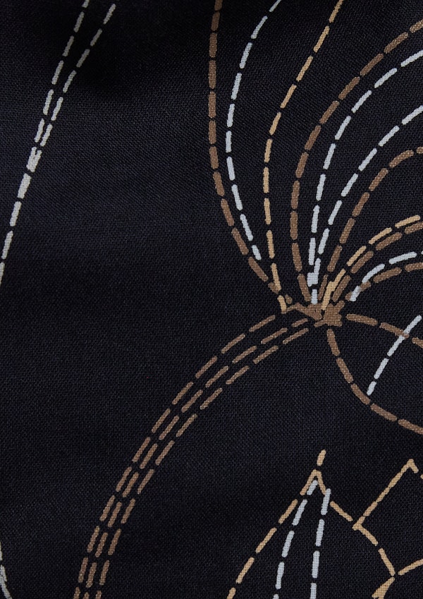 Dark Navy Russell Print Shirt