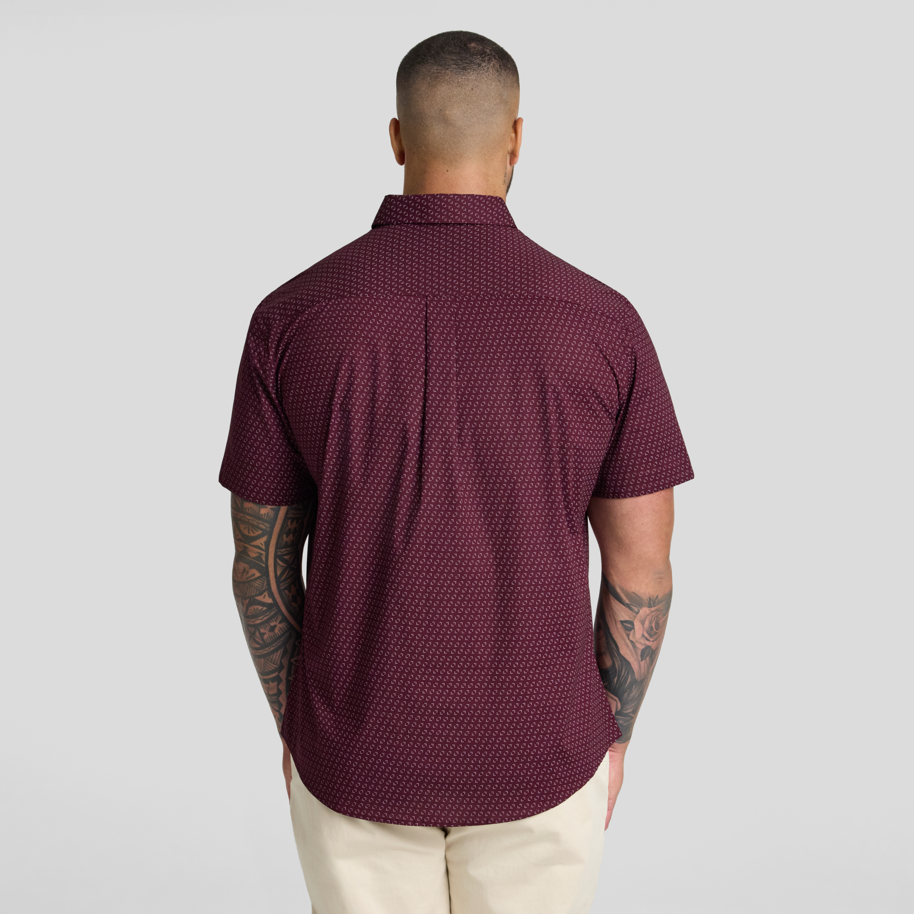 Burgundy Butler Stretch Shirt