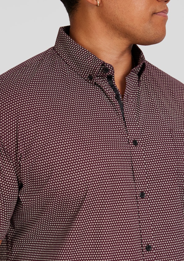 Cabernet Illusion Stretch Shirt