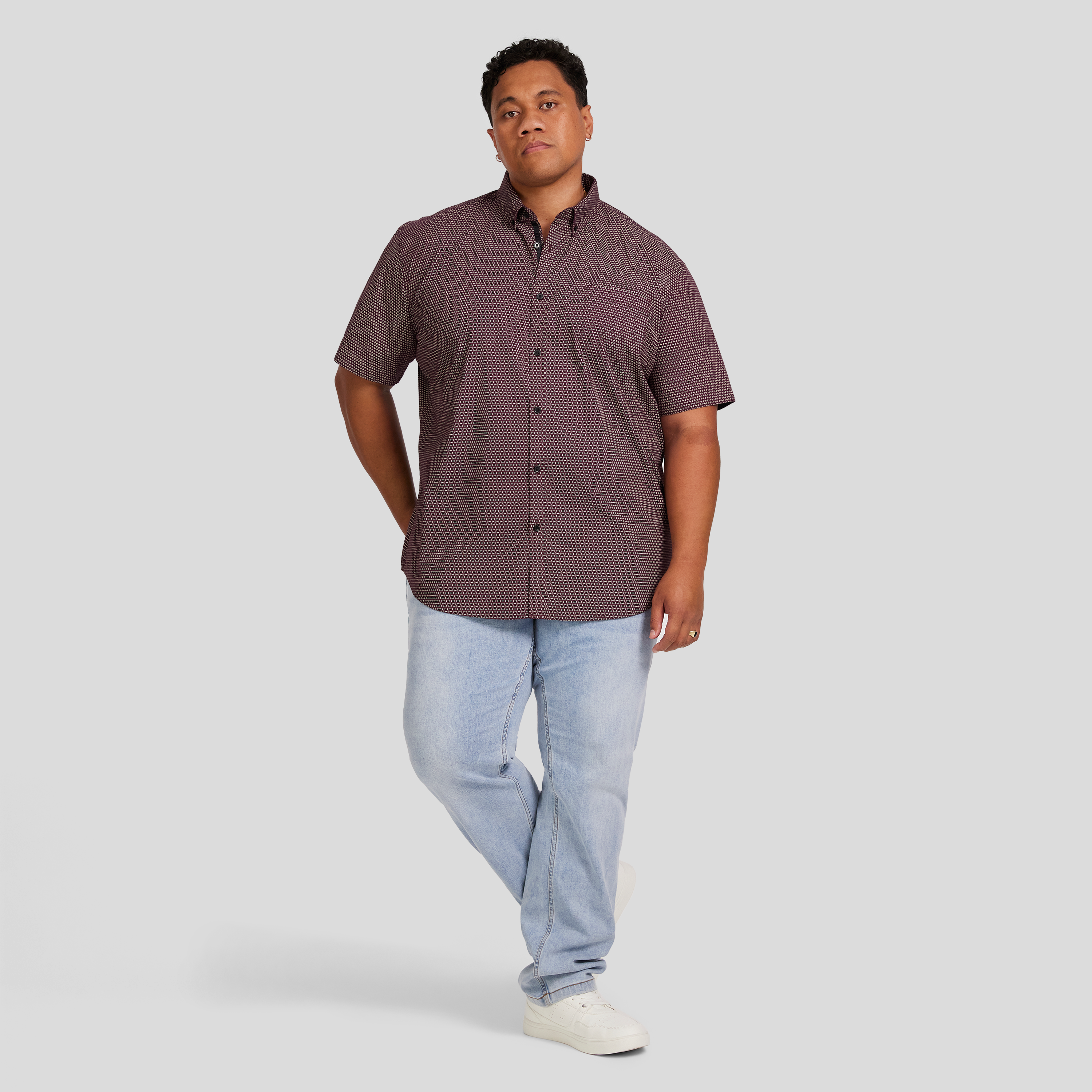 Cabernet Illusion Stretch Shirt