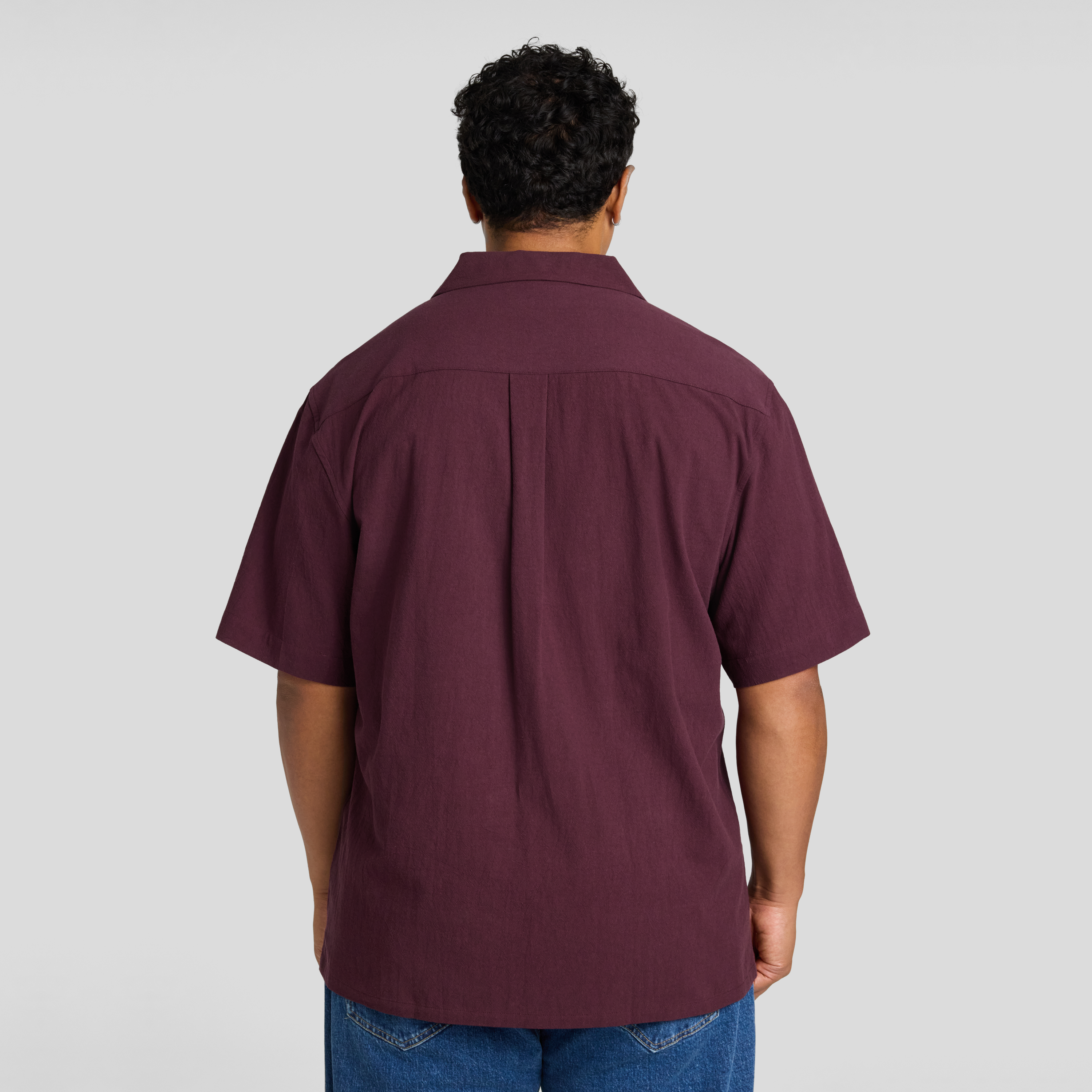 Burgundy Barnaby Relaxed Fit Shirt