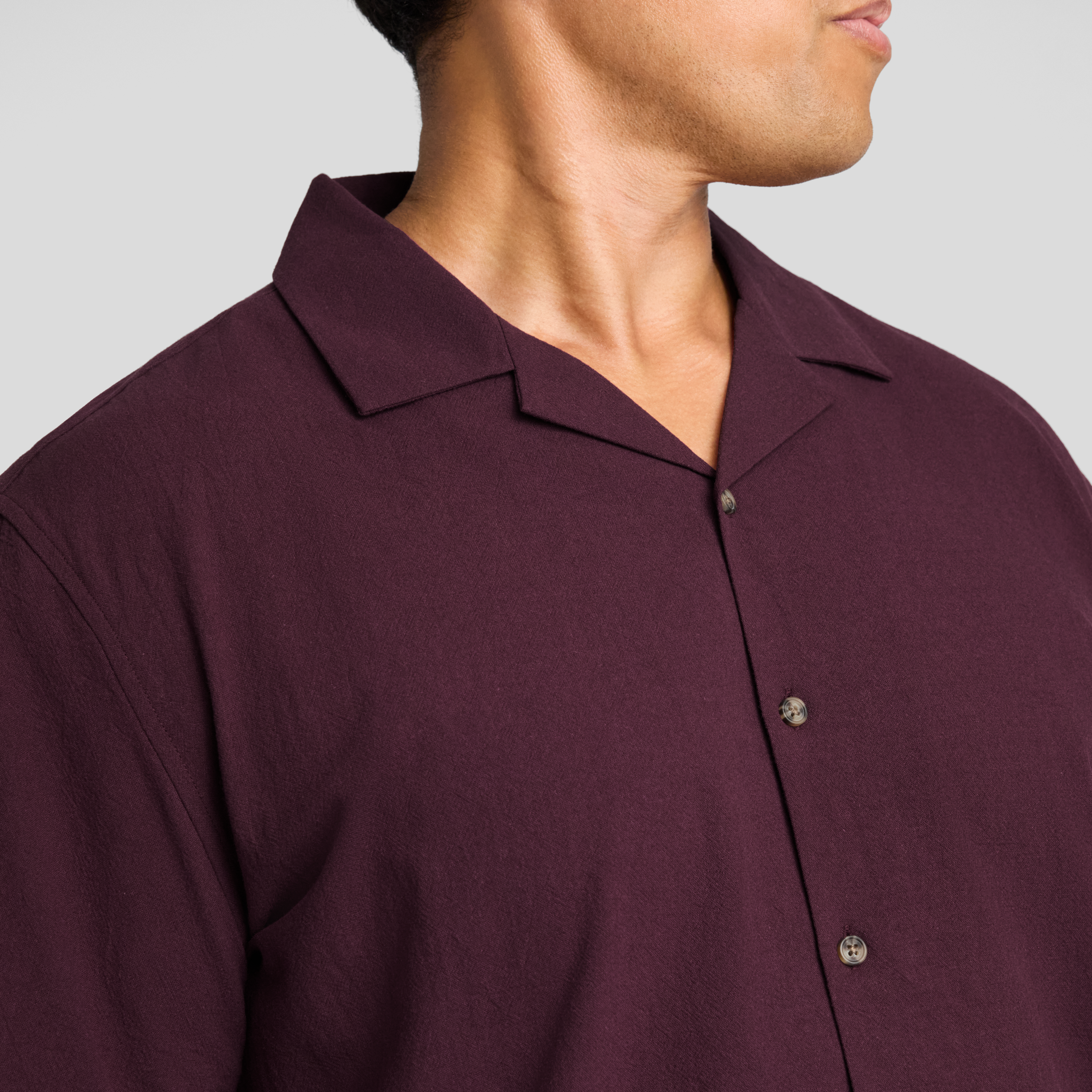 Burgundy Barnaby Relaxed Fit Shirt