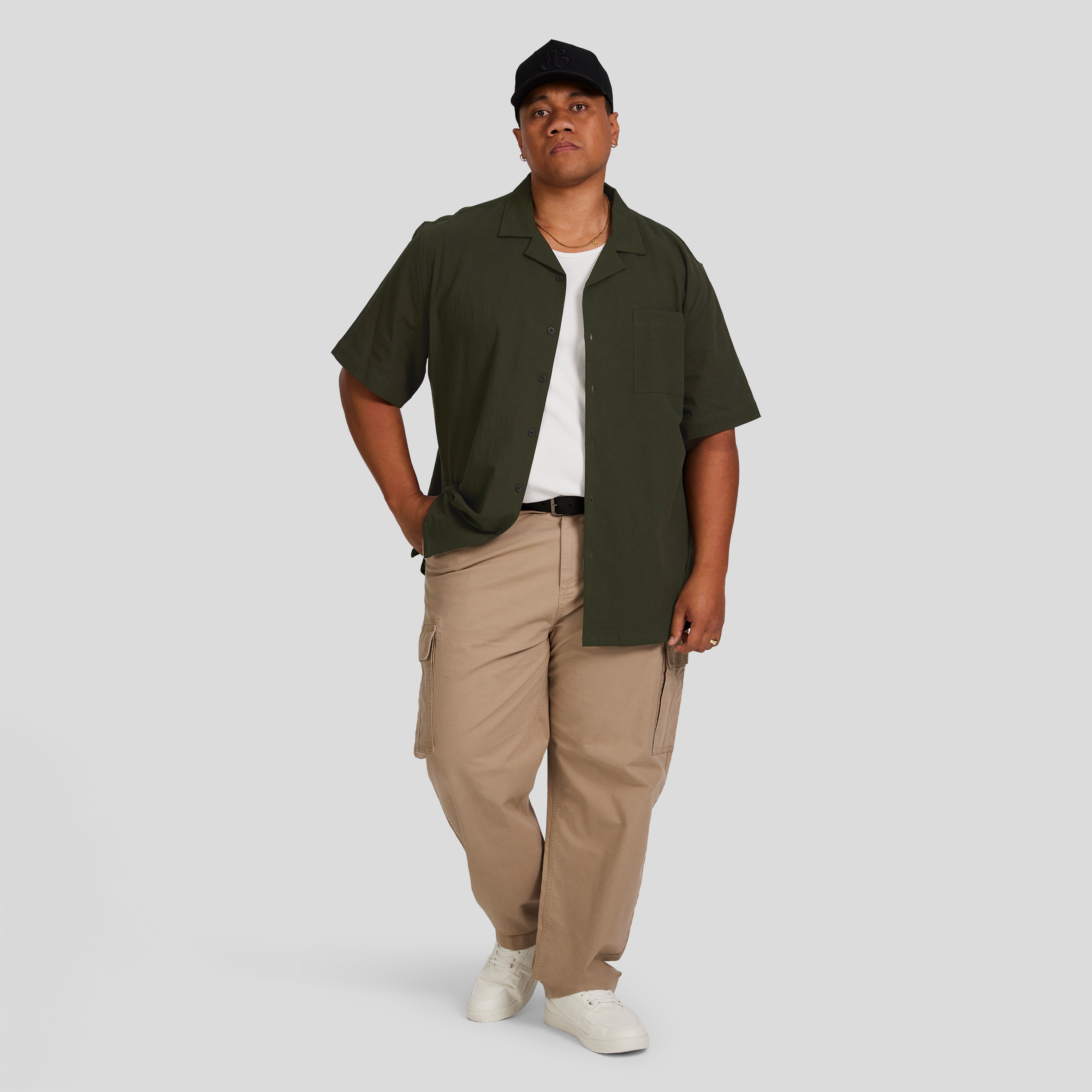 Olive Barnaby Relaxed Fit Shirt