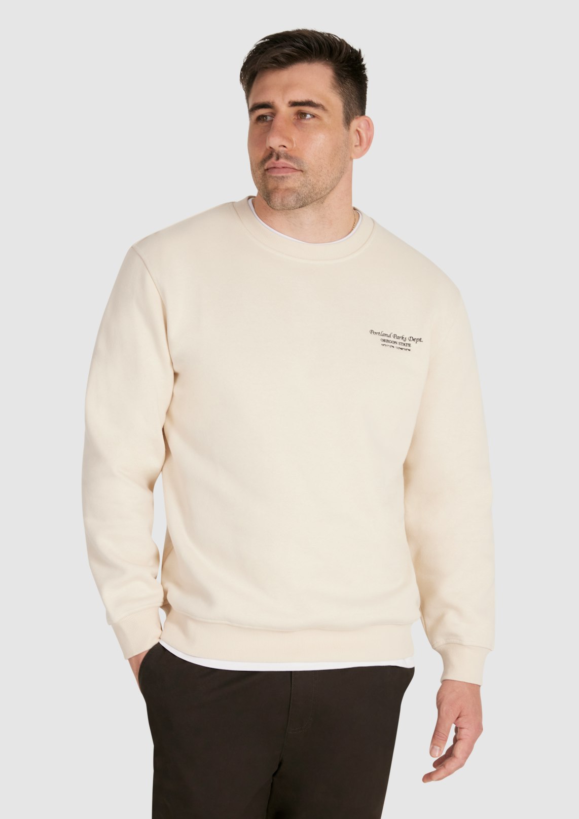 Almond Portland Crew Sweat