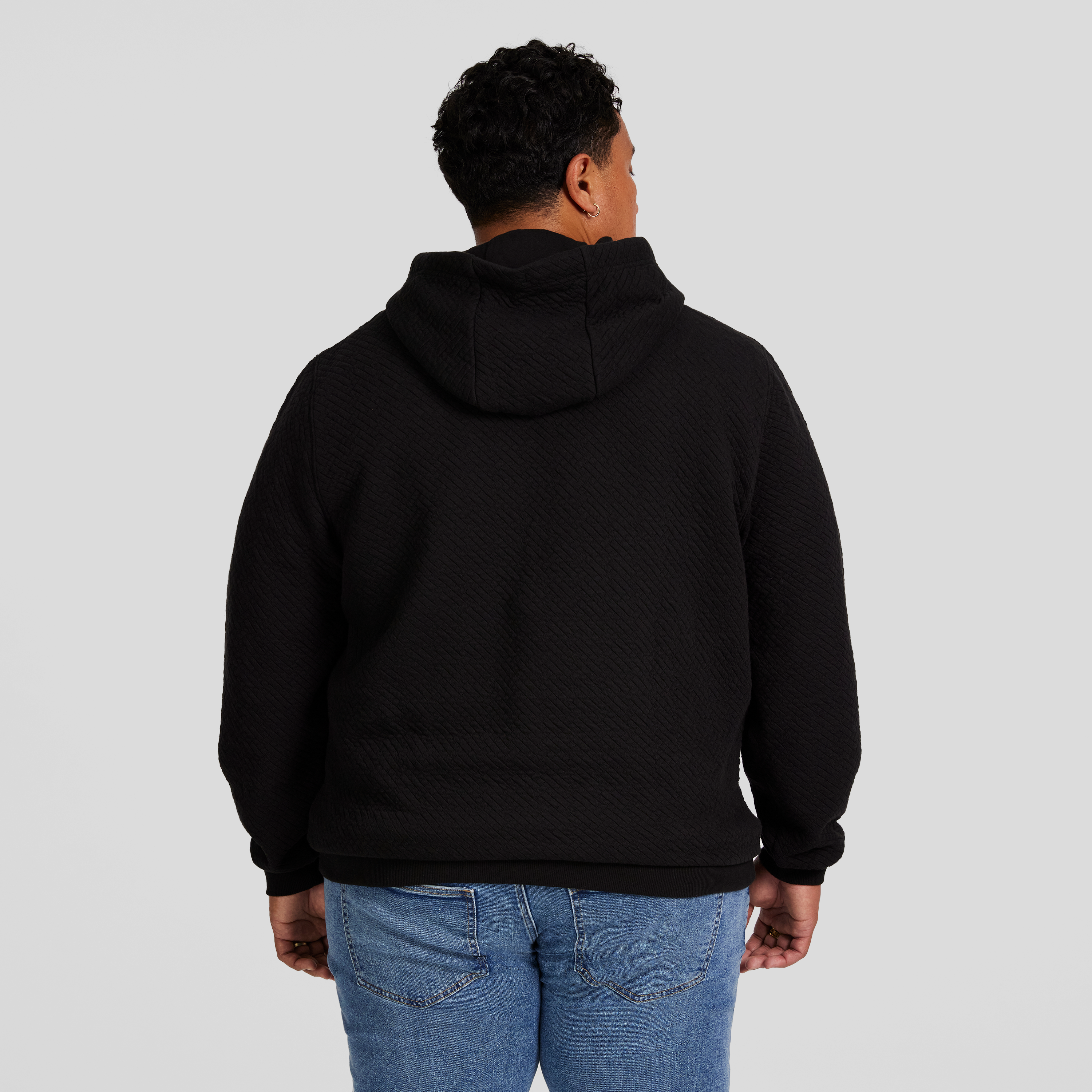 Black Aspen Jacquard Hoodie