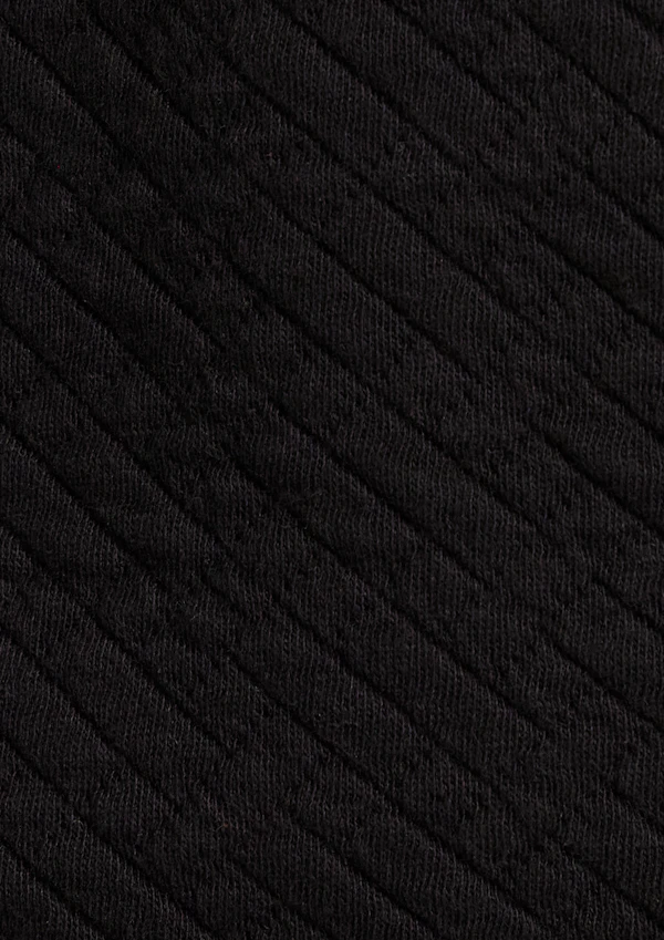 Black Aspen Jacquard Hoodie