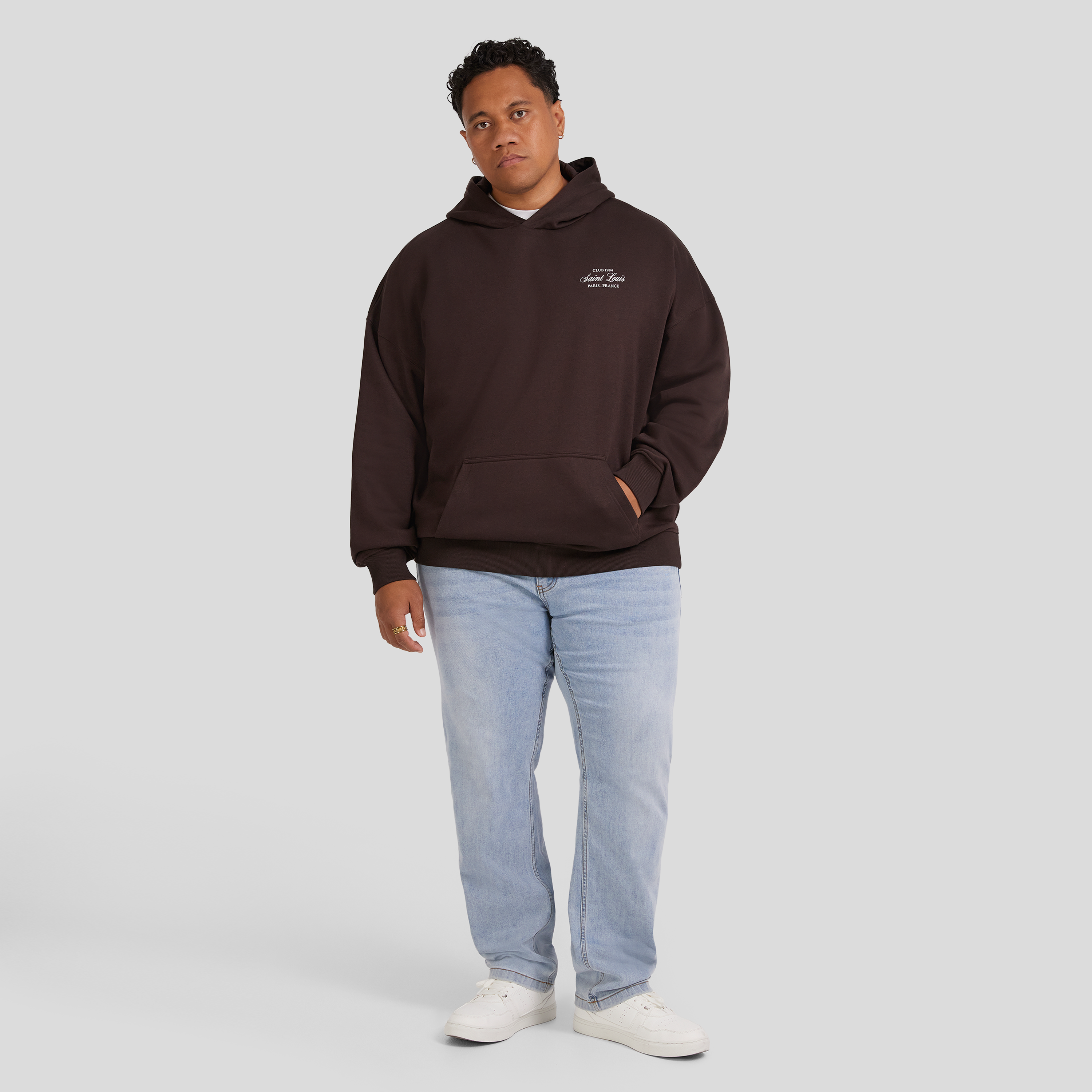 Espresso Saint Louis Relaxed Fit Hoodie