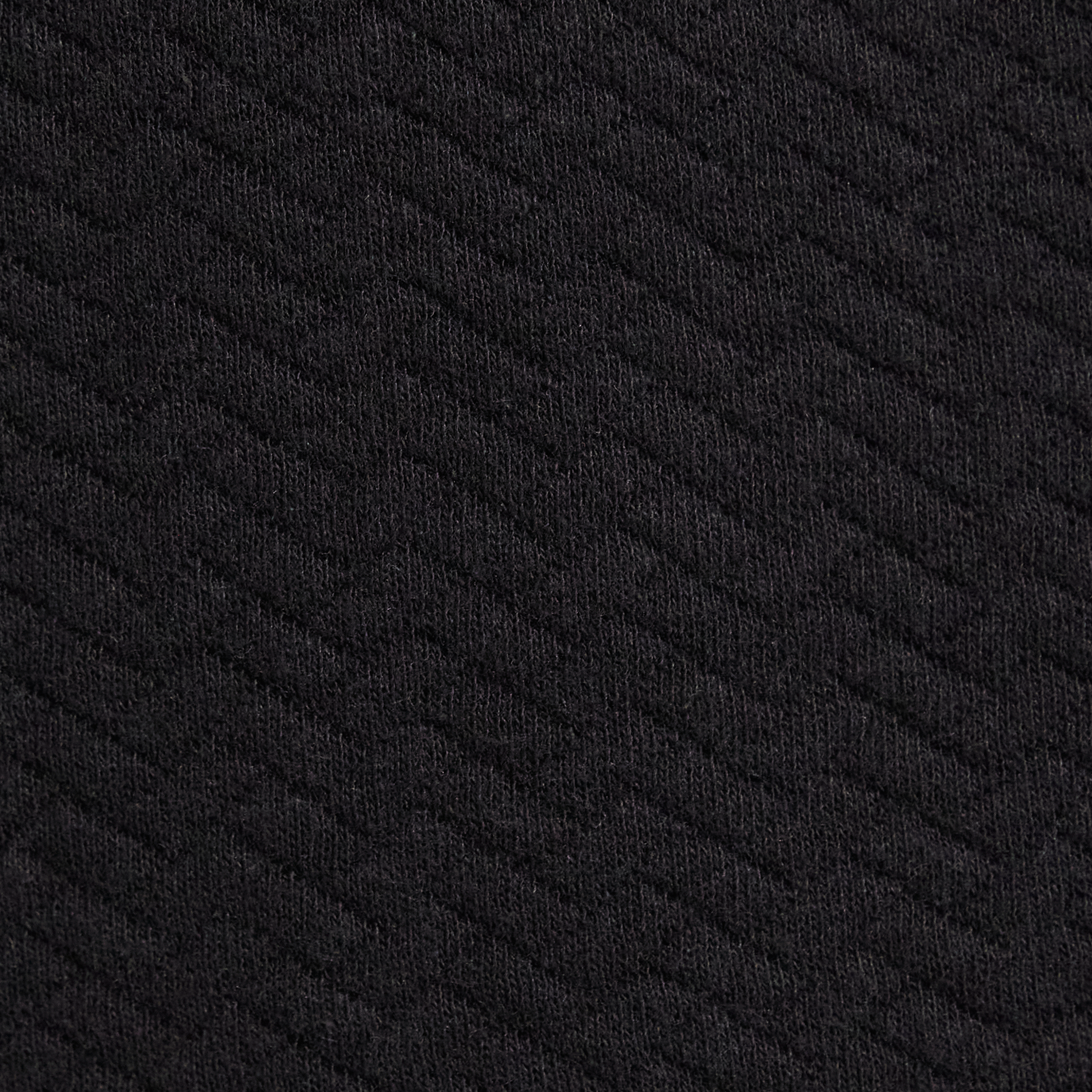 Black Asher Jacquard Crew Sweat