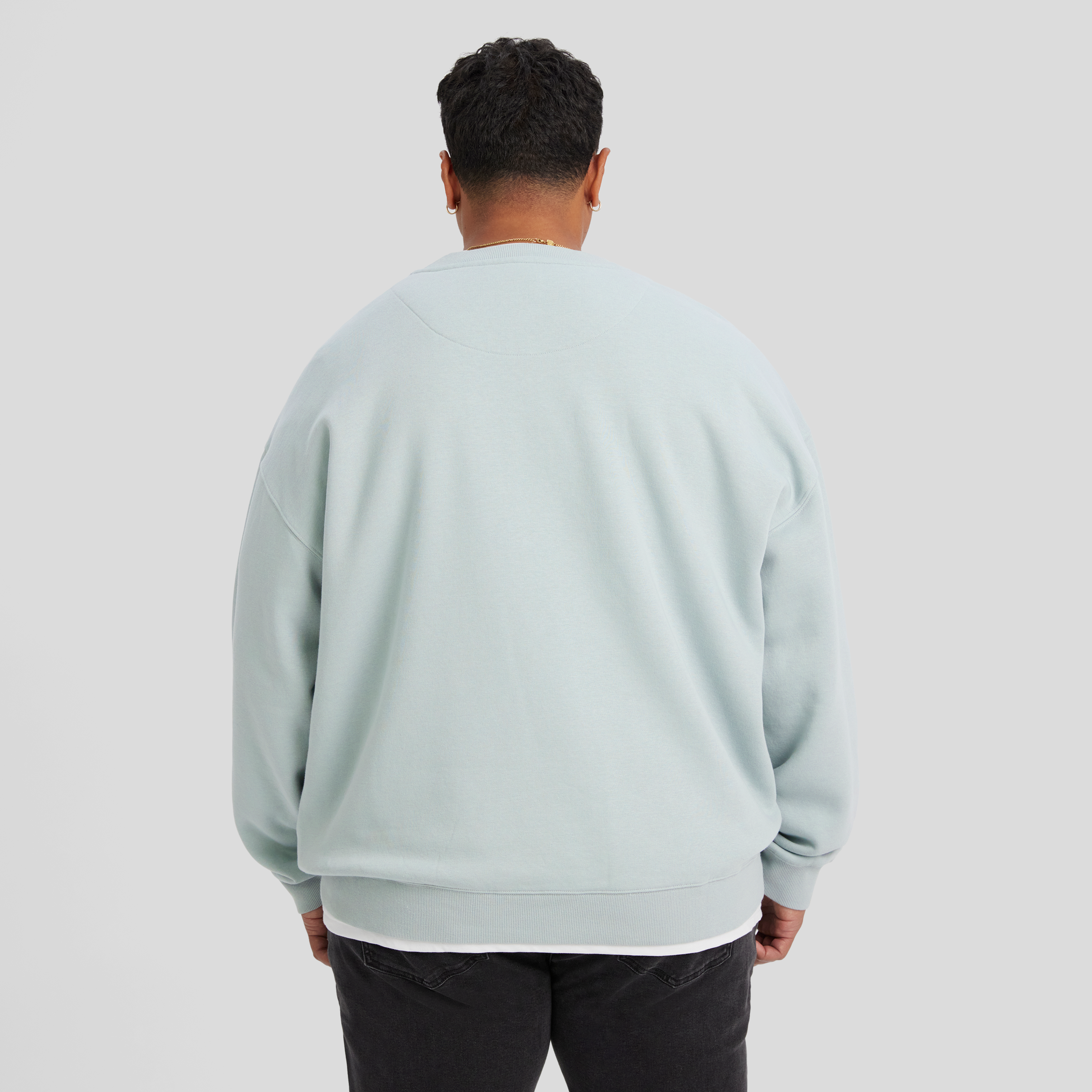 Duck Egg Relaxed Fit Crew Sweat